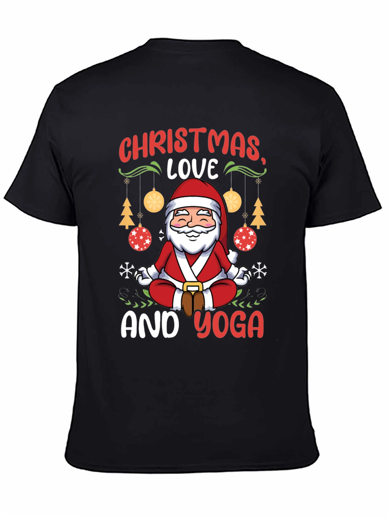 Christmas Love and Yoga T-Shirt