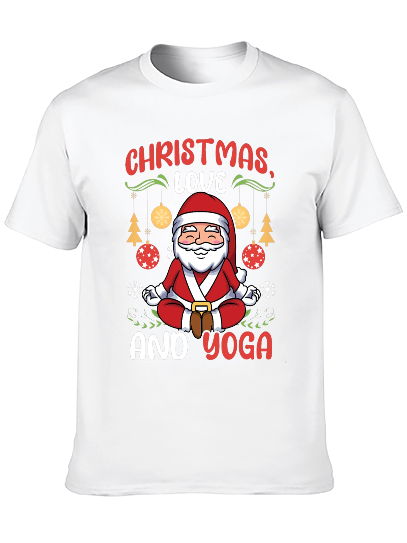 Christmas Love and Yoga T-Shirt