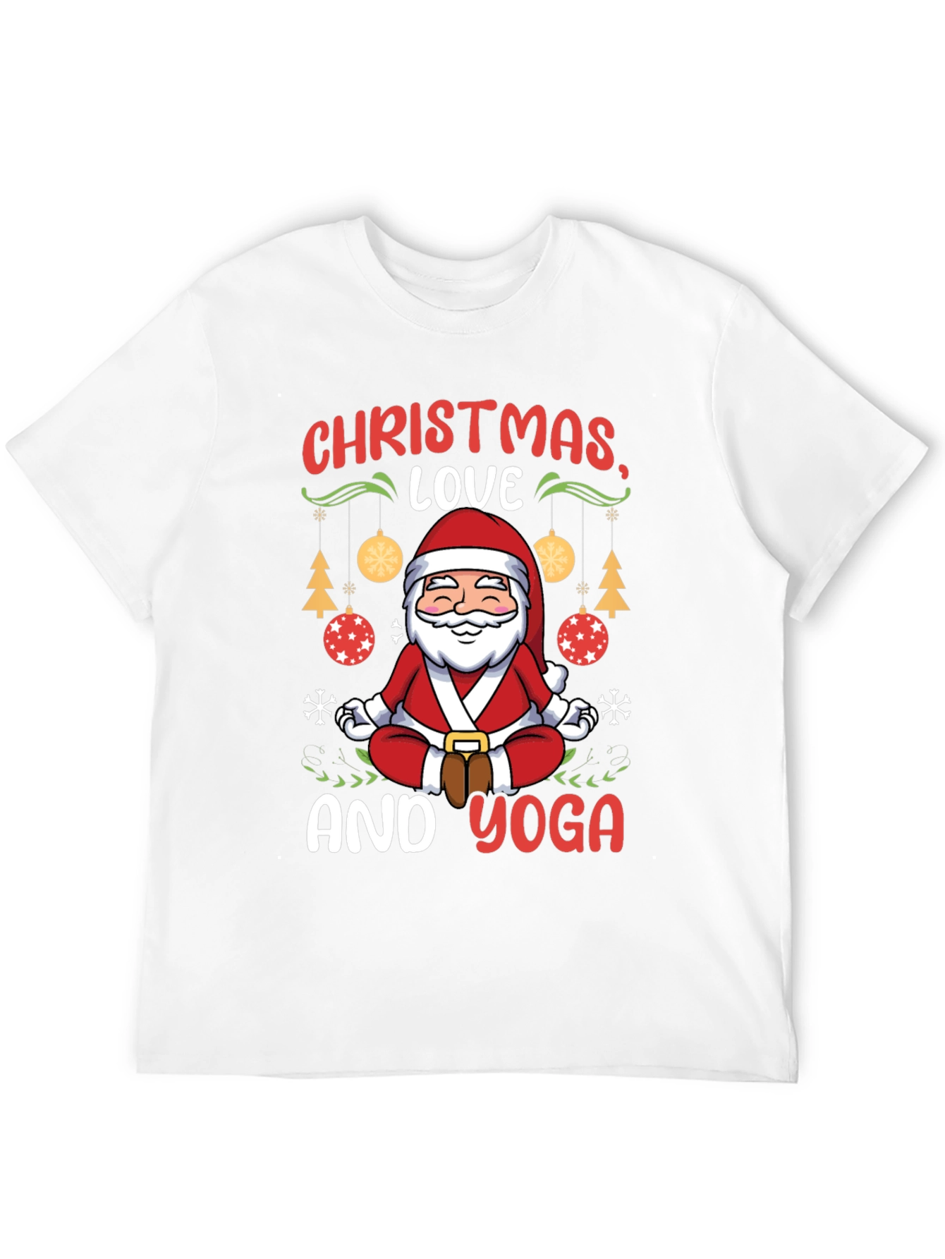 Christmas Love and Yoga T-Shirt