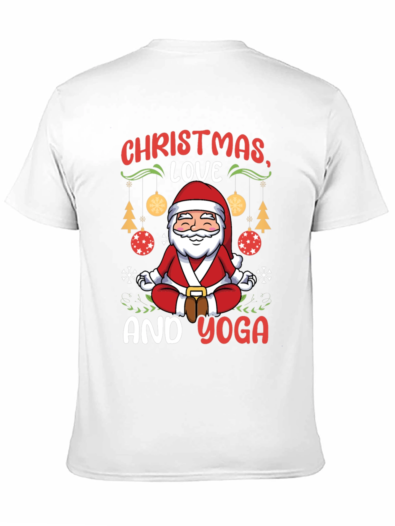 Christmas Love and Yoga T-Shirt