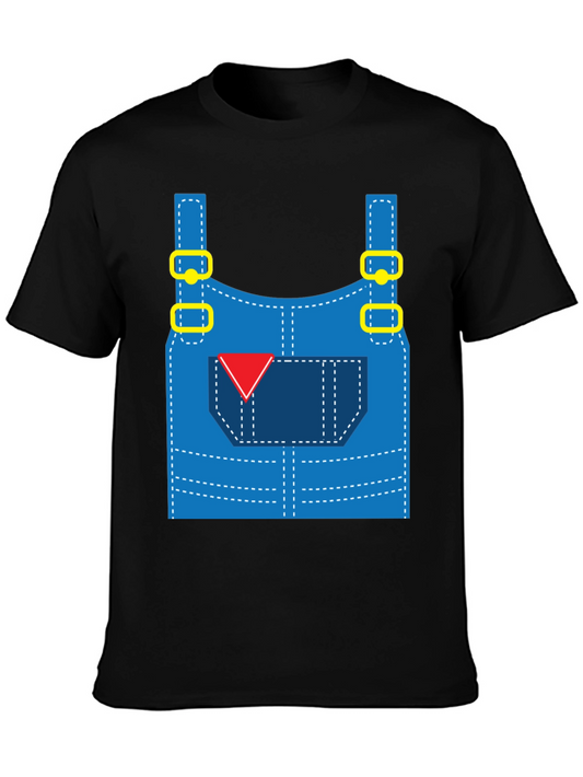 Funny Overalls Costume Graphic T-Shirt