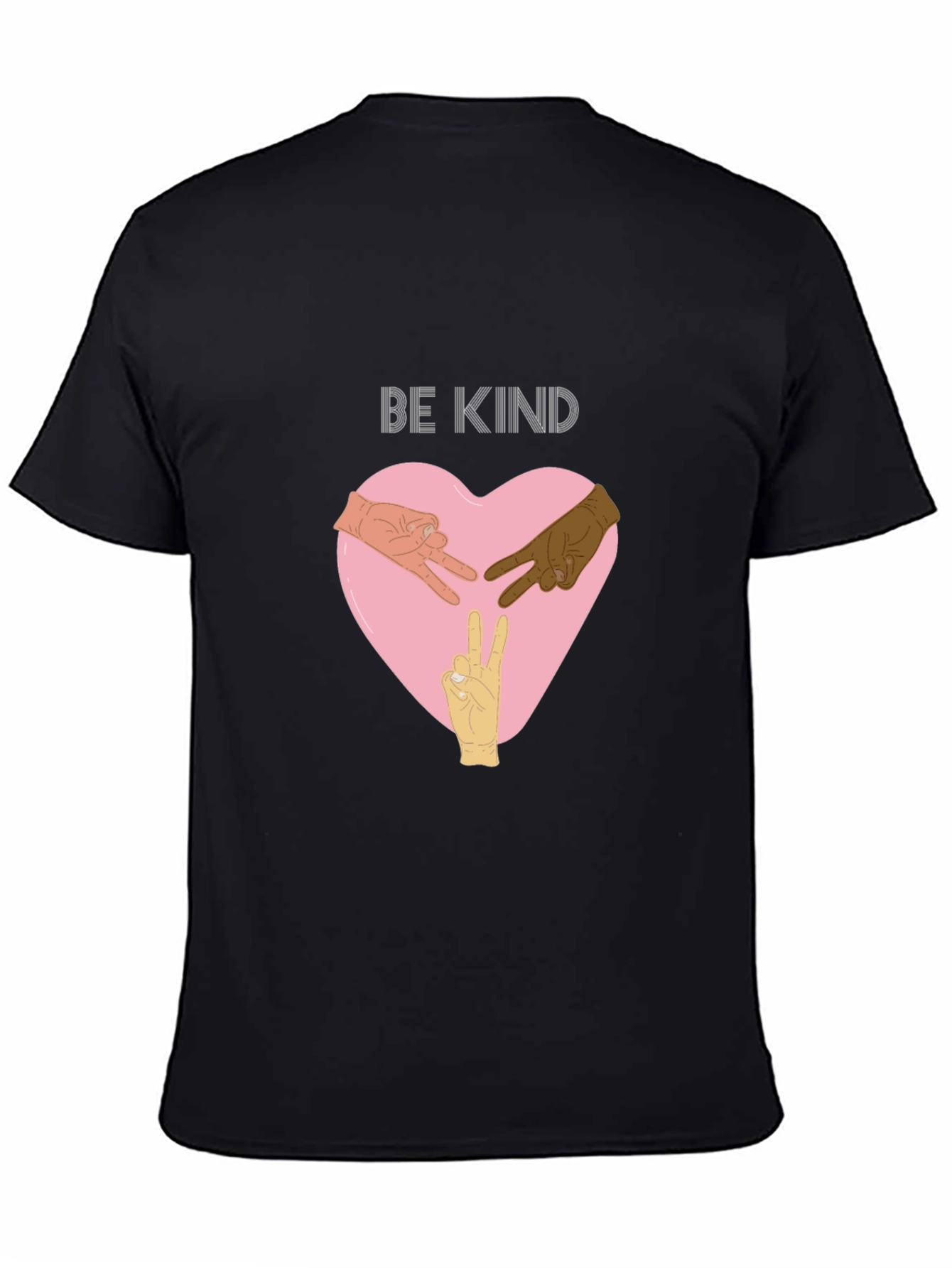 Be Kind T-Shirt with Hands Peace Sign