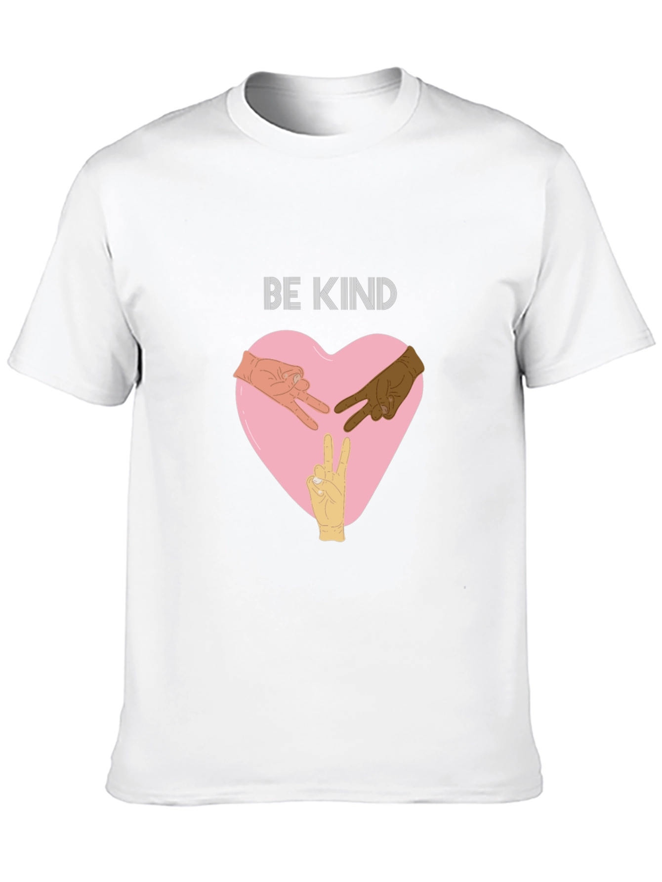 Be Kind T-Shirt with Hands Peace Sign