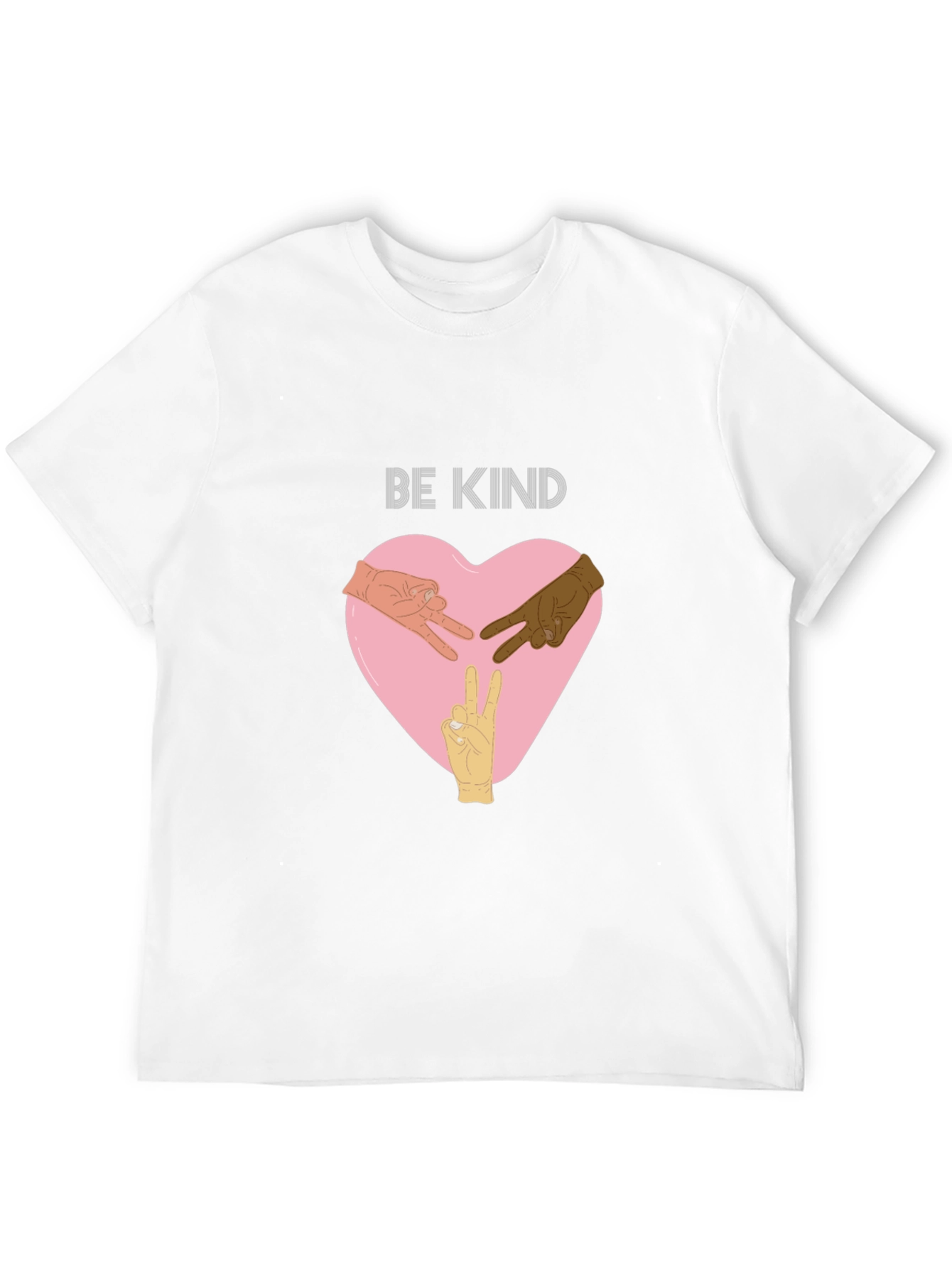 Be Kind T-Shirt with Hands Peace Sign