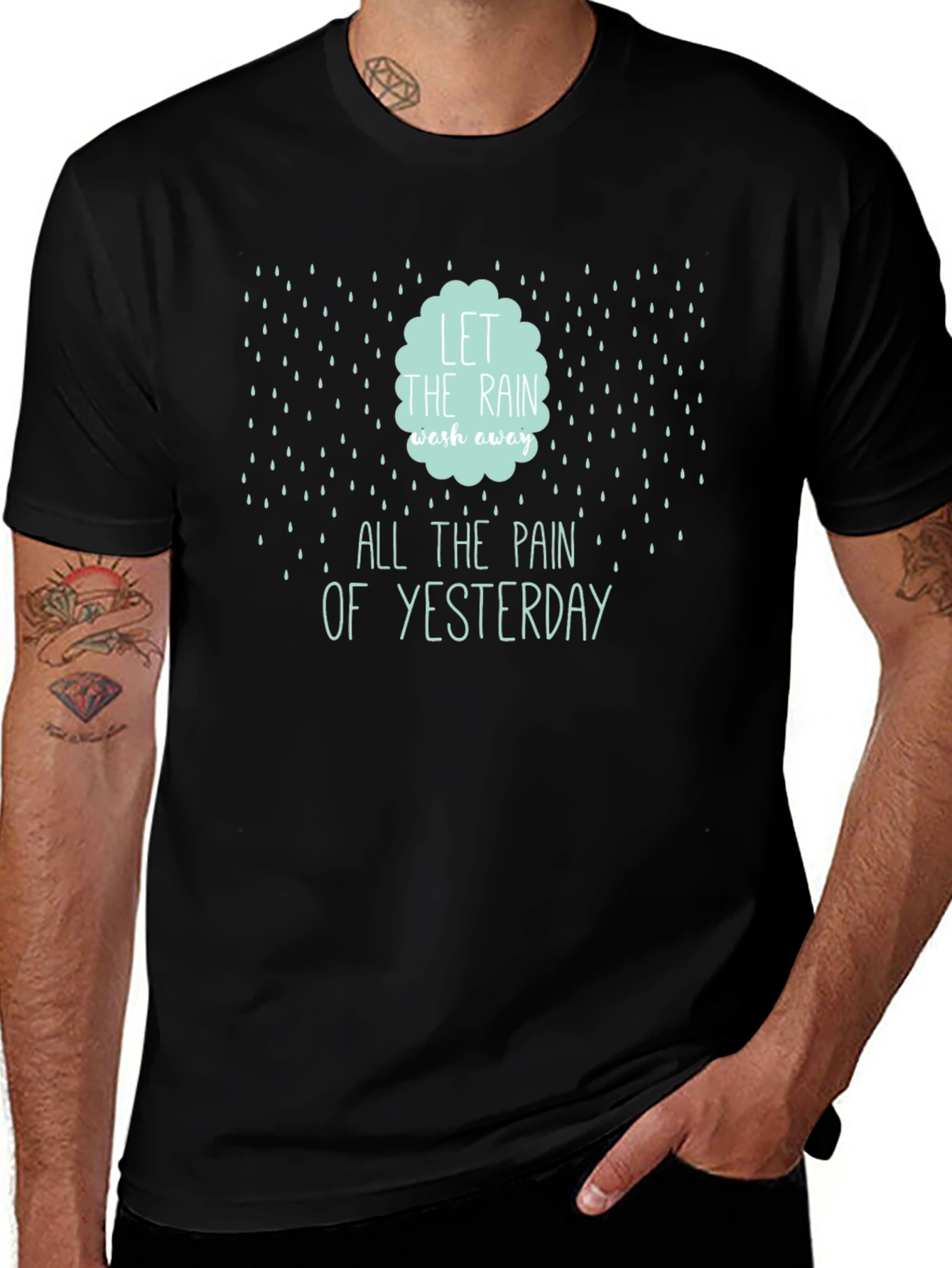 Rain Wash Away Pain Graphic Tee