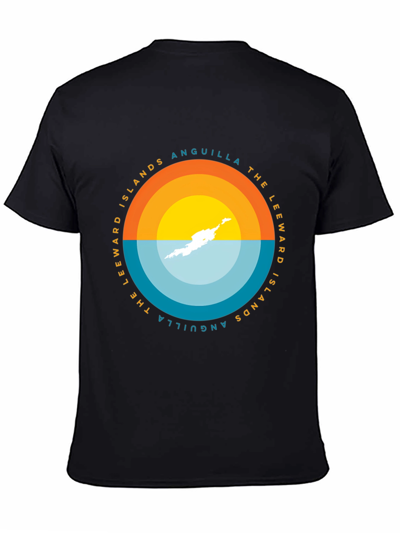 Anguilla Islands Graphic Tee - Black