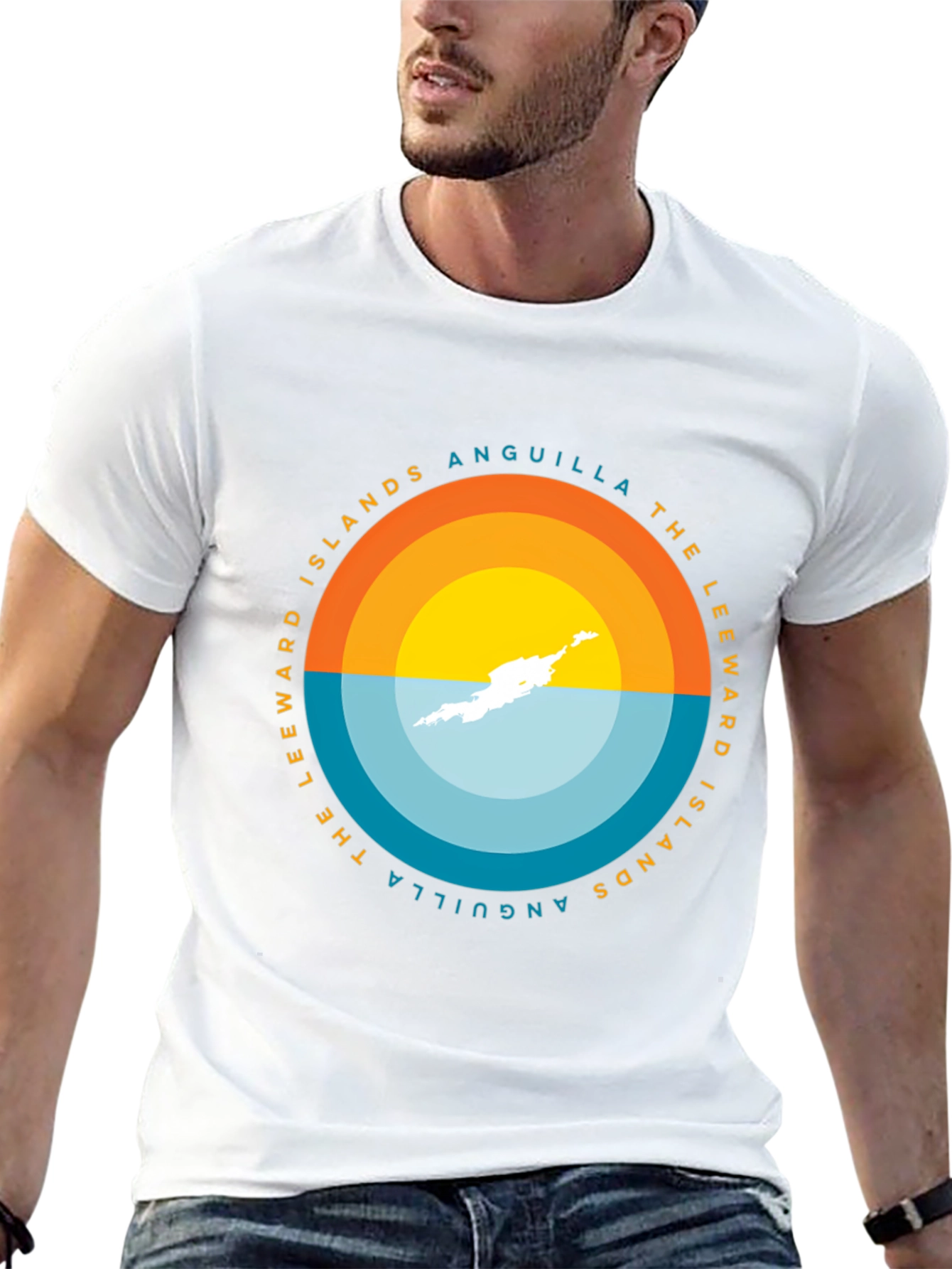 Anguilla Islands Graphic Tee - Black