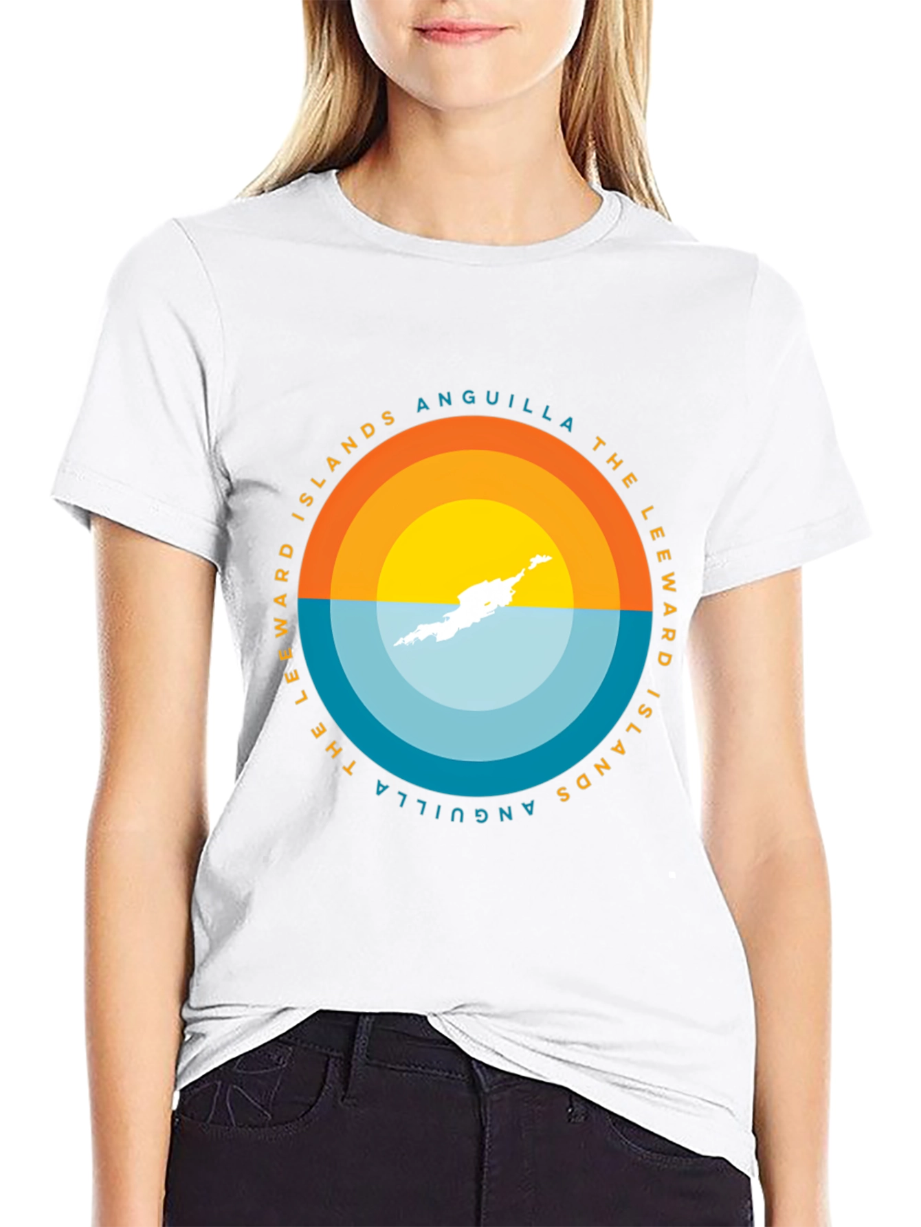 Anguilla Islands Graphic Tee - Black