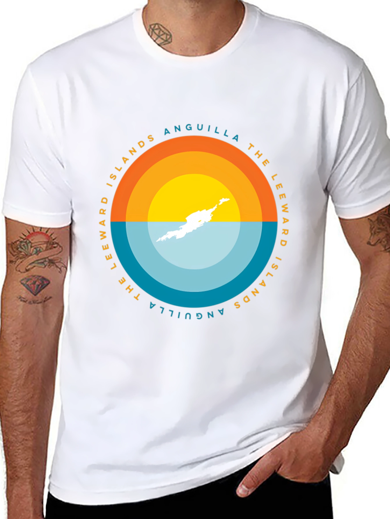 Anguilla Islands Graphic Tee - Black