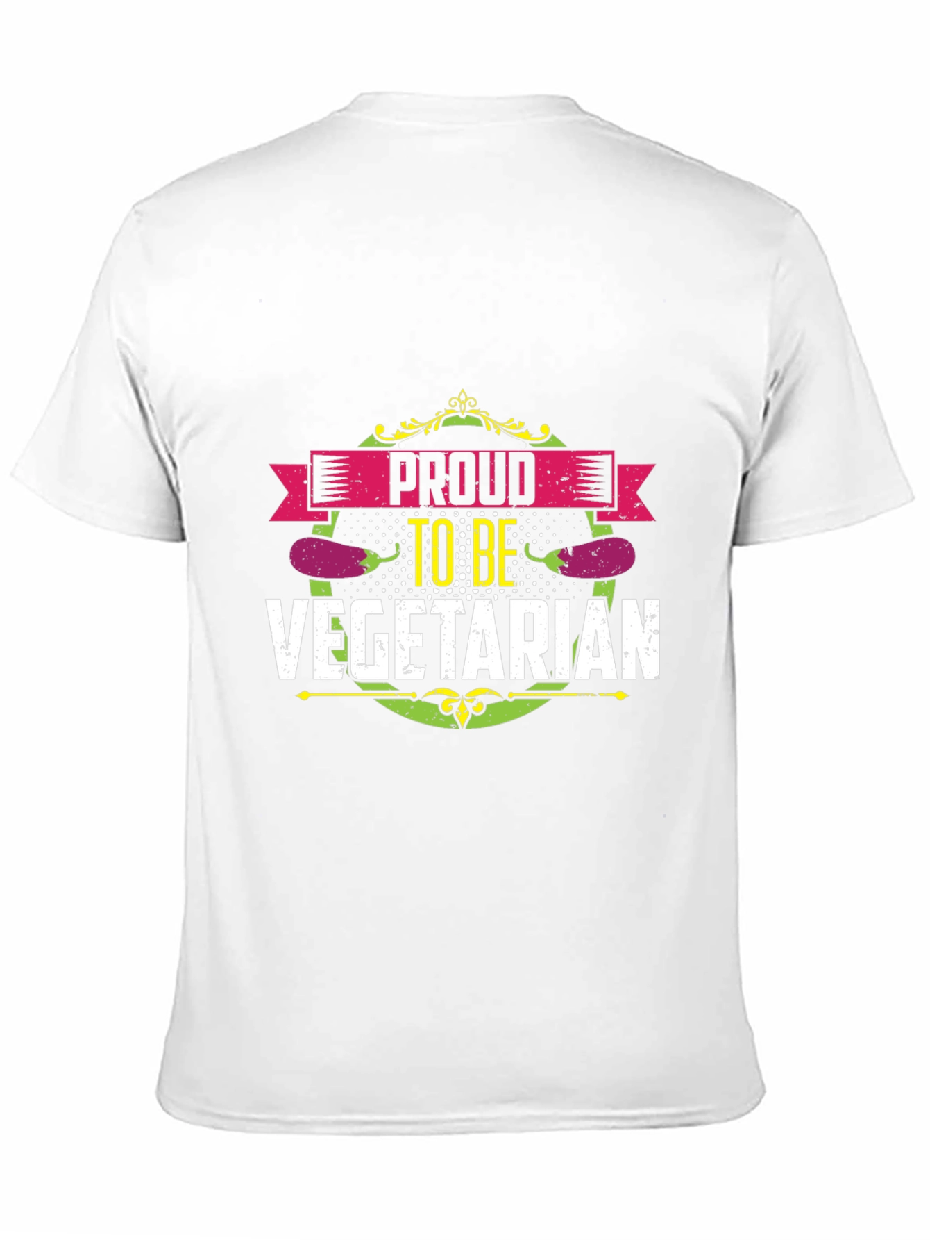 Proud Vegetarian T-Shirt - Black Unisex