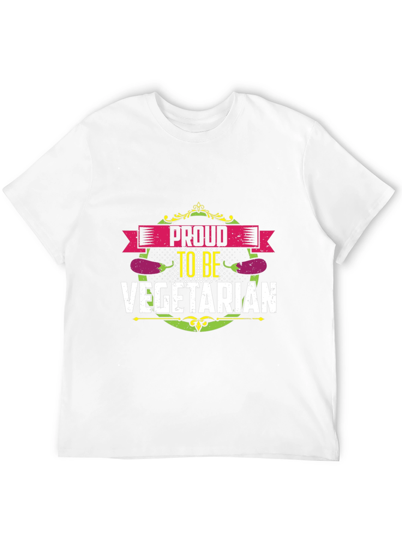 Proud Vegetarian T-Shirt - Black Unisex