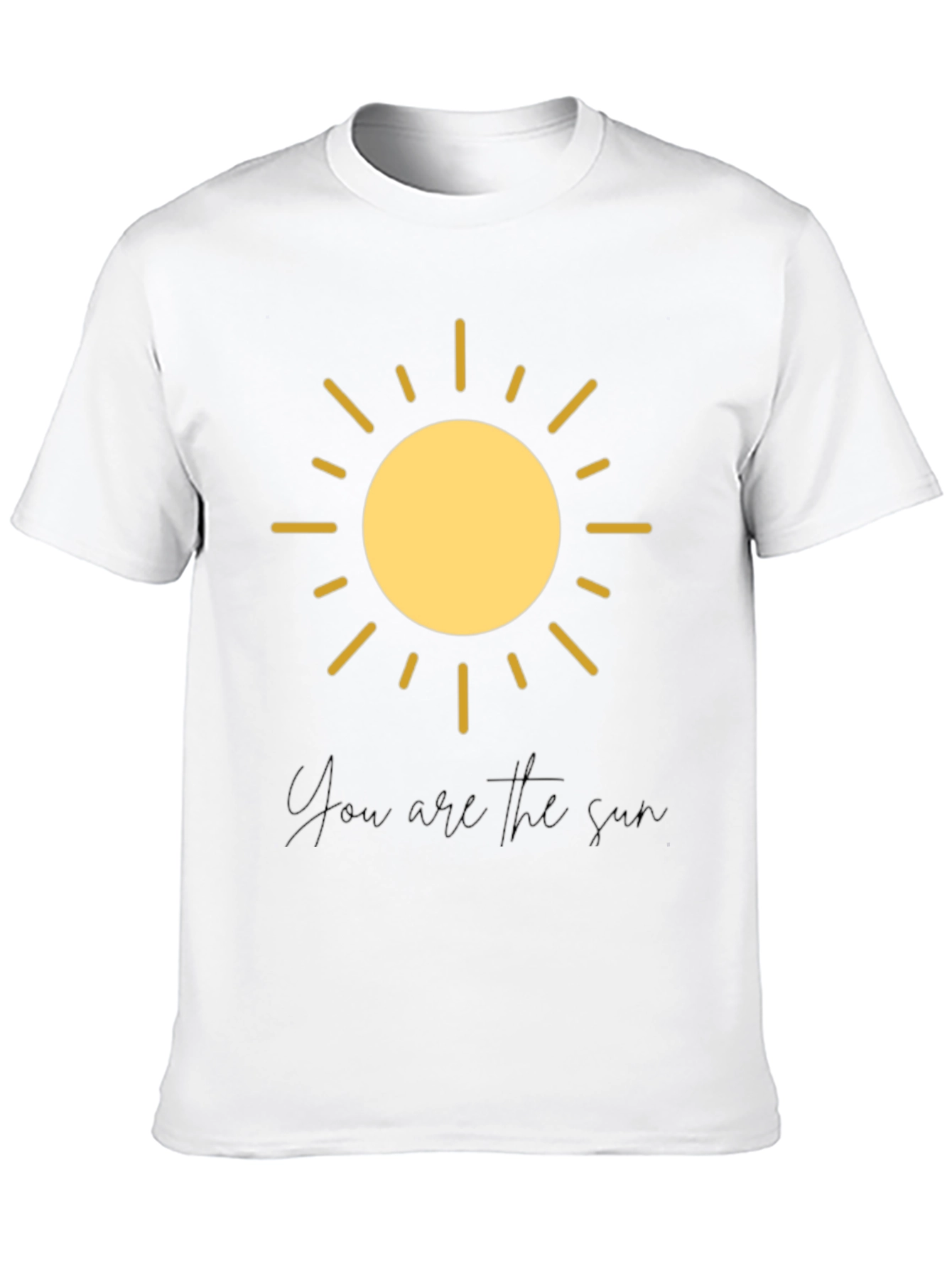 Sunny Days Graphic Tee - Black Cotton Sun T-Shirt