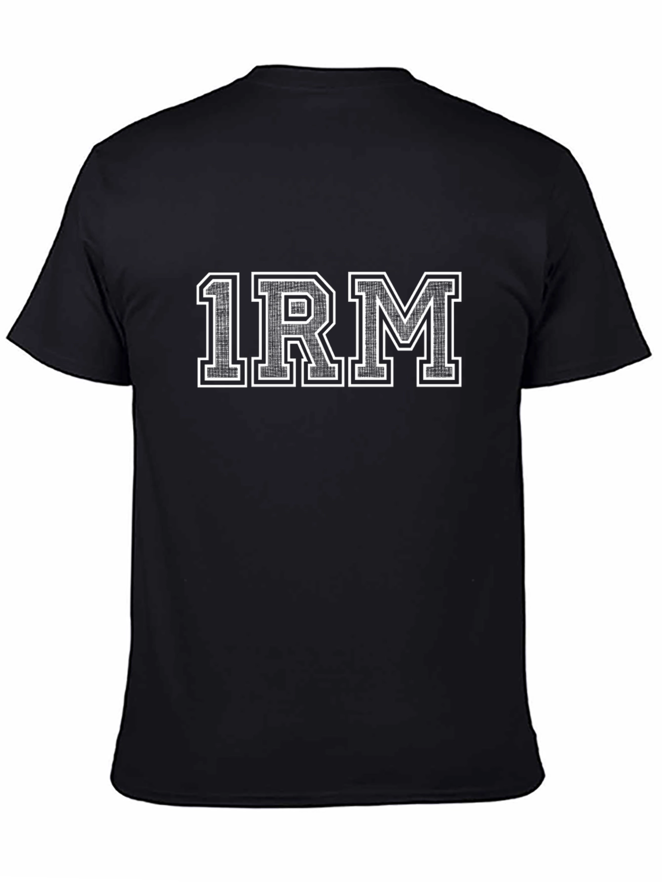 1RM Graphic Tee - Black Cotton Blend T-Shirt