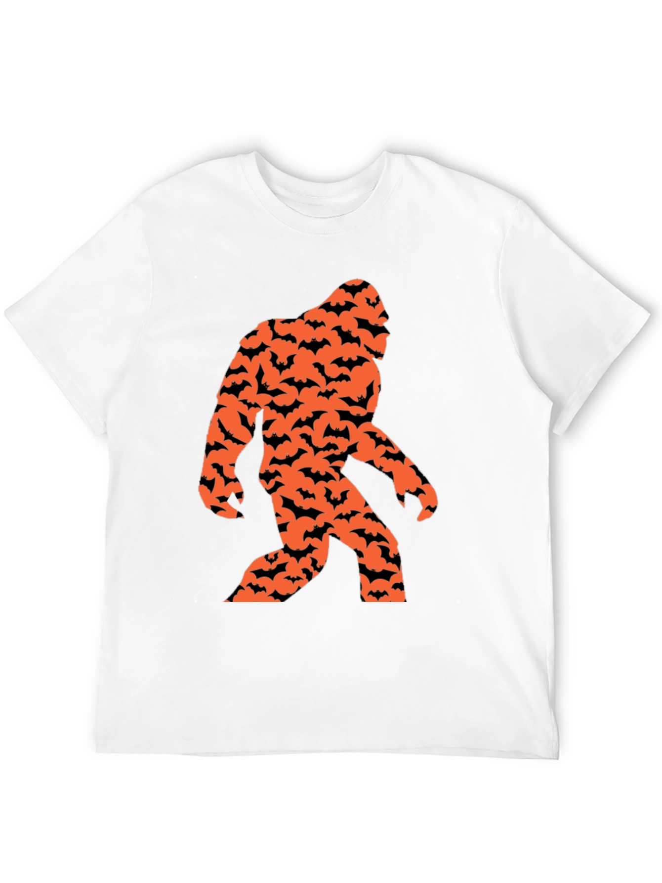 Bigfoot Bat Halloween Graphic T-Shirt