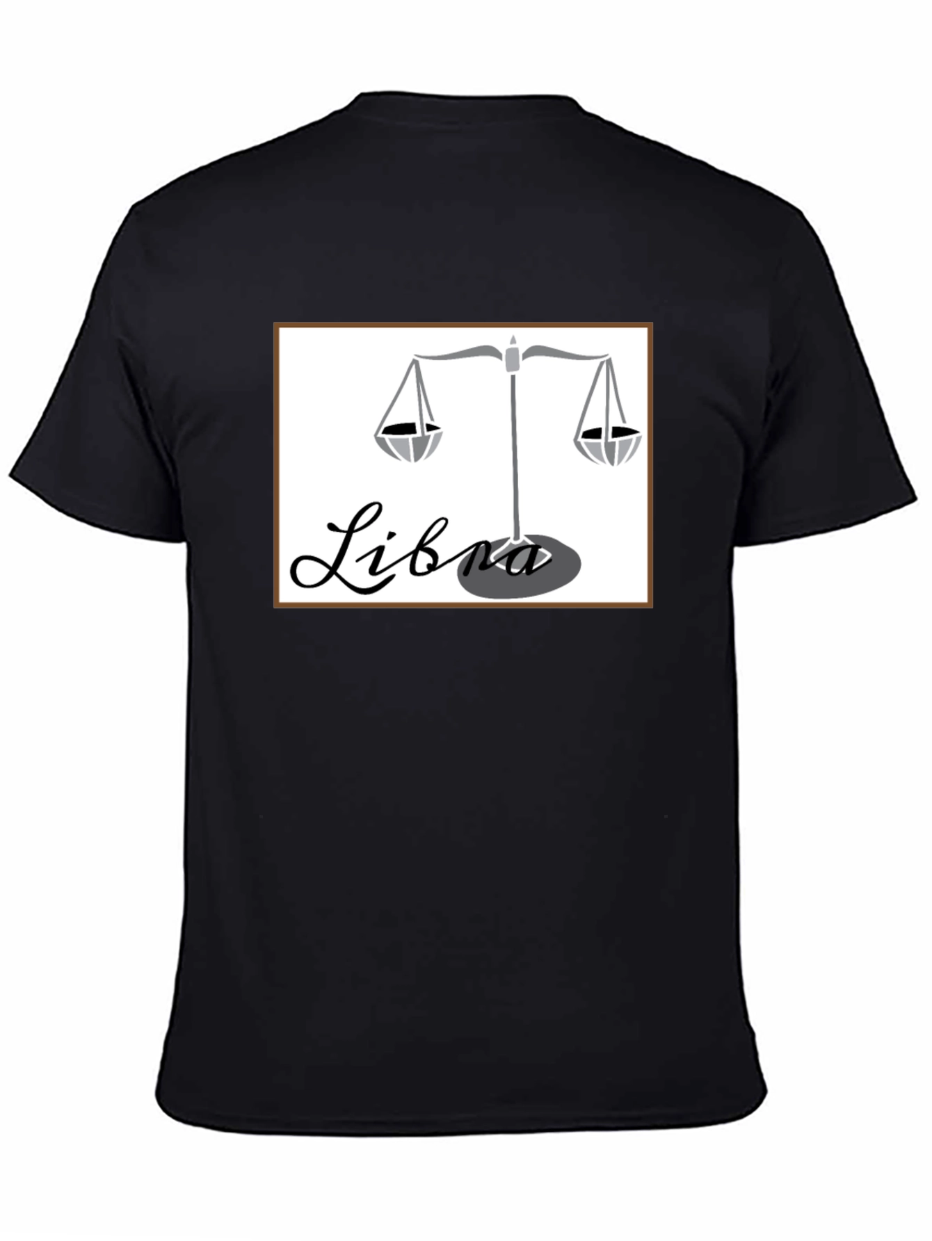 Libra Zodiac T-Shirt - Stylish Black Graphic Tee