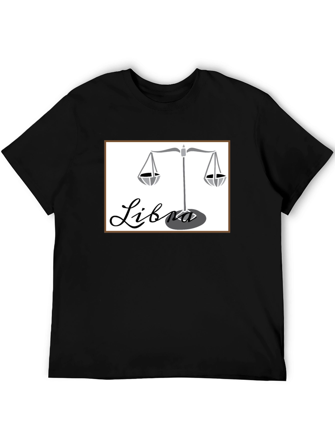 Libra Zodiac T-Shirt - Stylish Black Graphic Tee