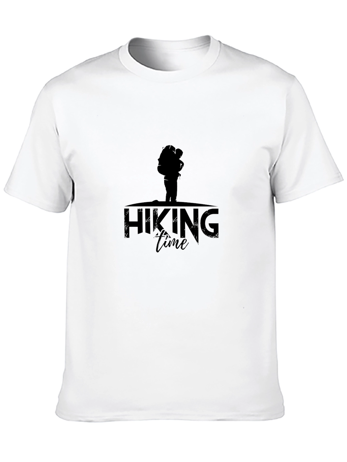 Hiking Time Black T-Shirt