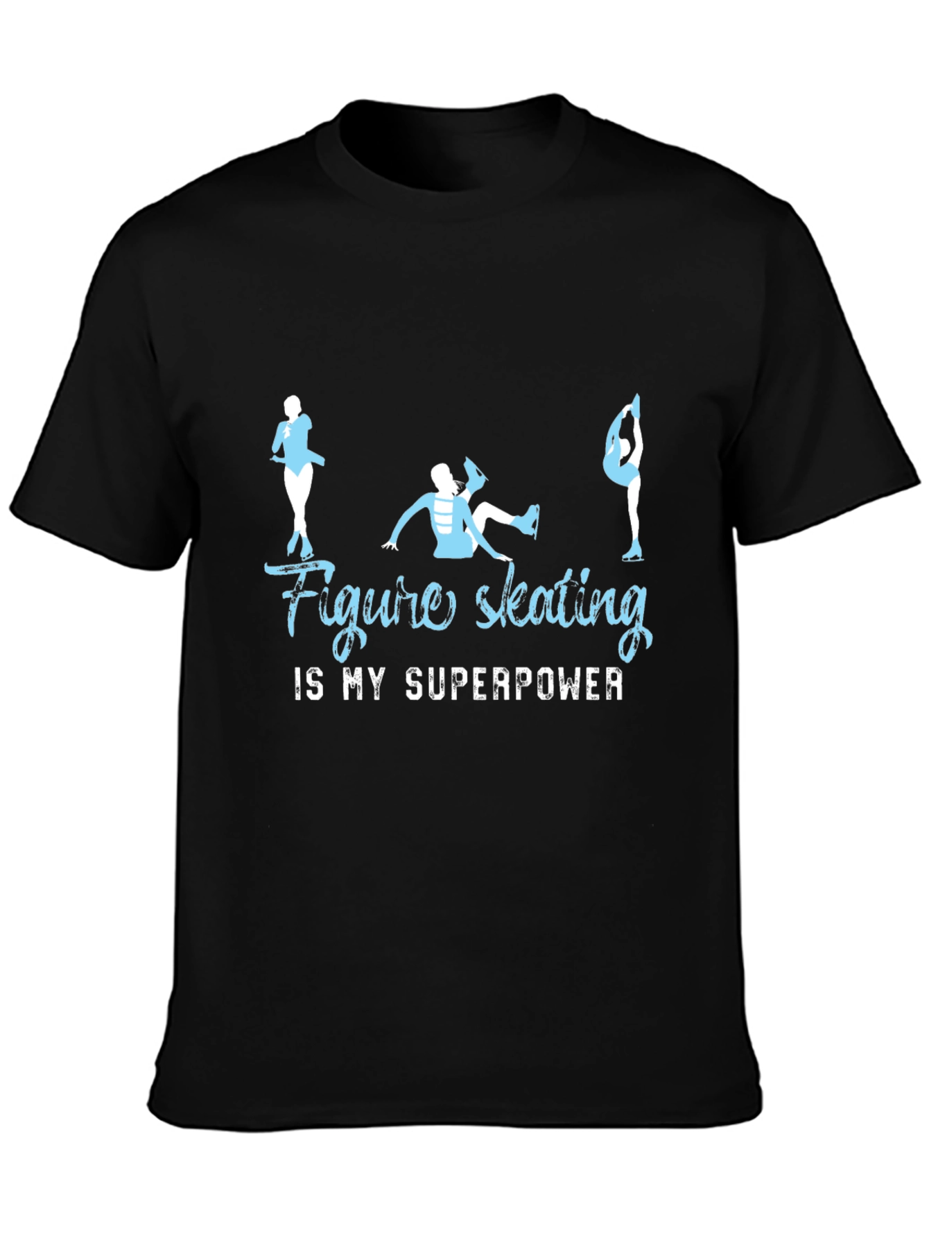 Figure Skating Superpower Graphic T-Shirt
