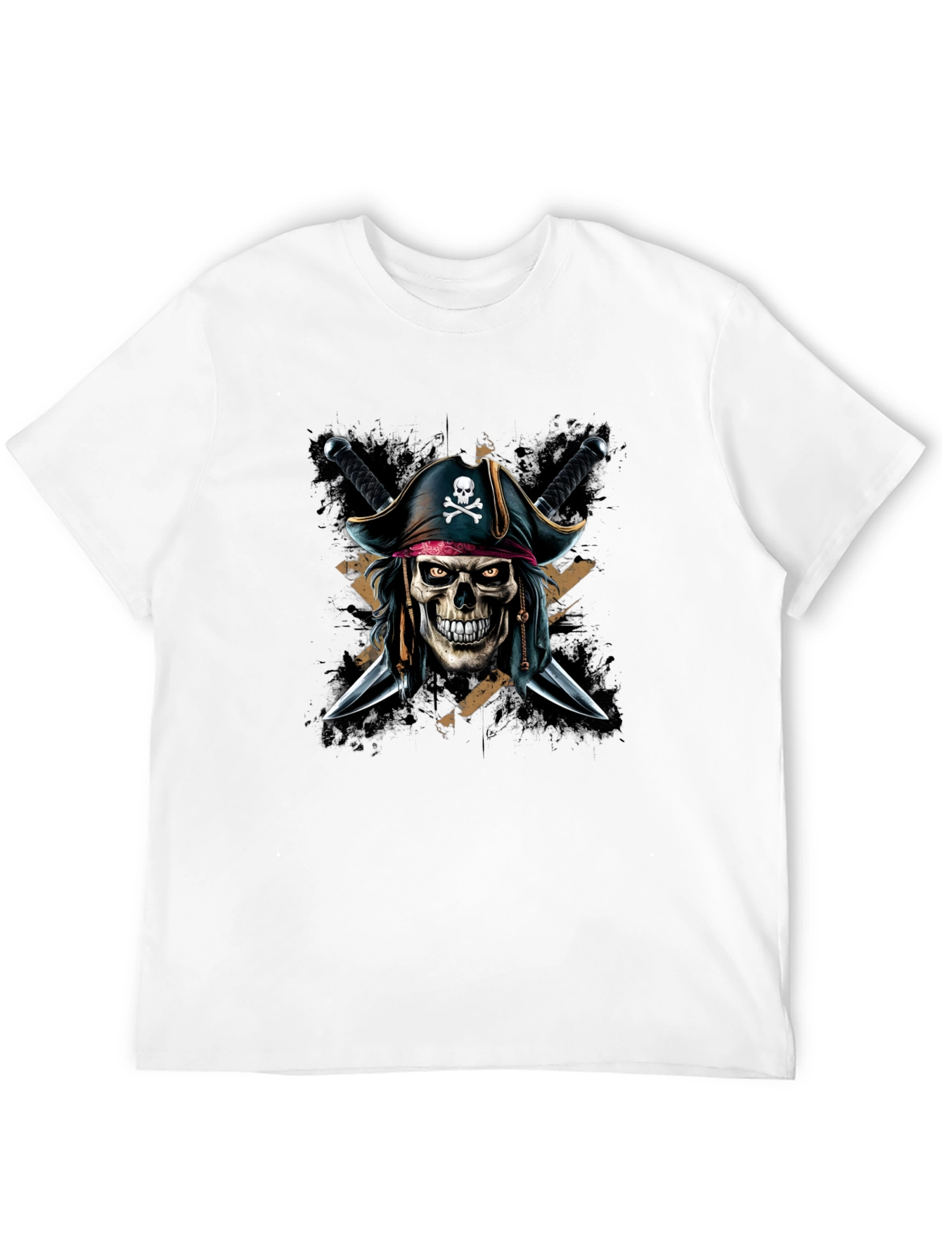 Pirate Skull T-Shirt - Edgy Graphic Tee