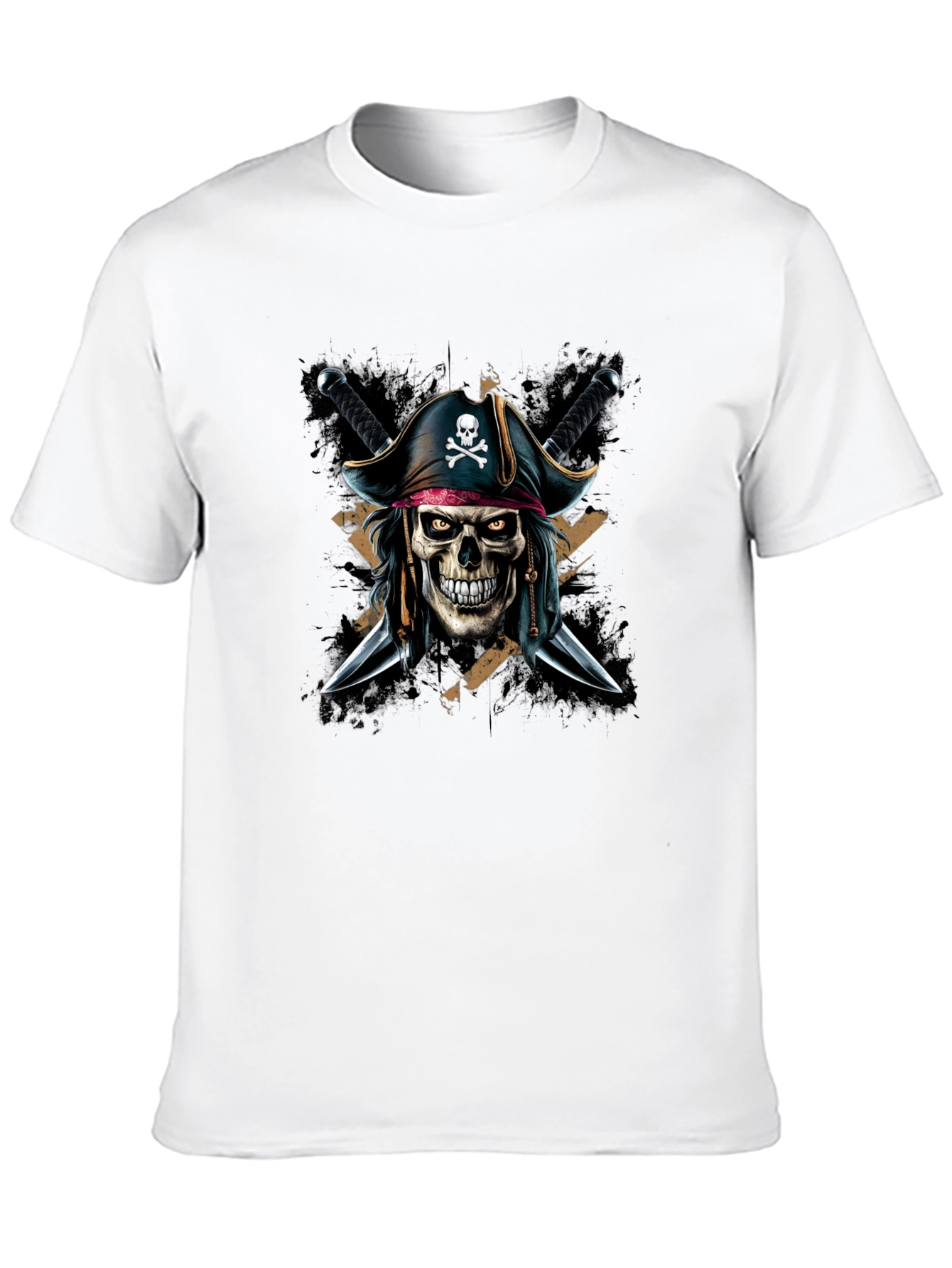 Pirate Skull T-Shirt - Edgy Graphic Tee