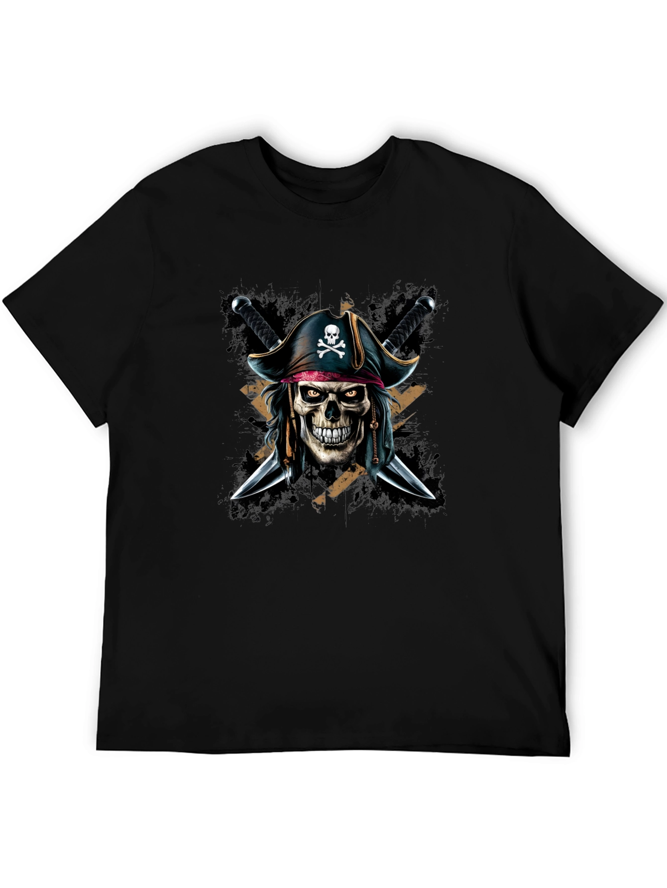 Pirate Skull T-Shirt - Edgy Graphic Tee