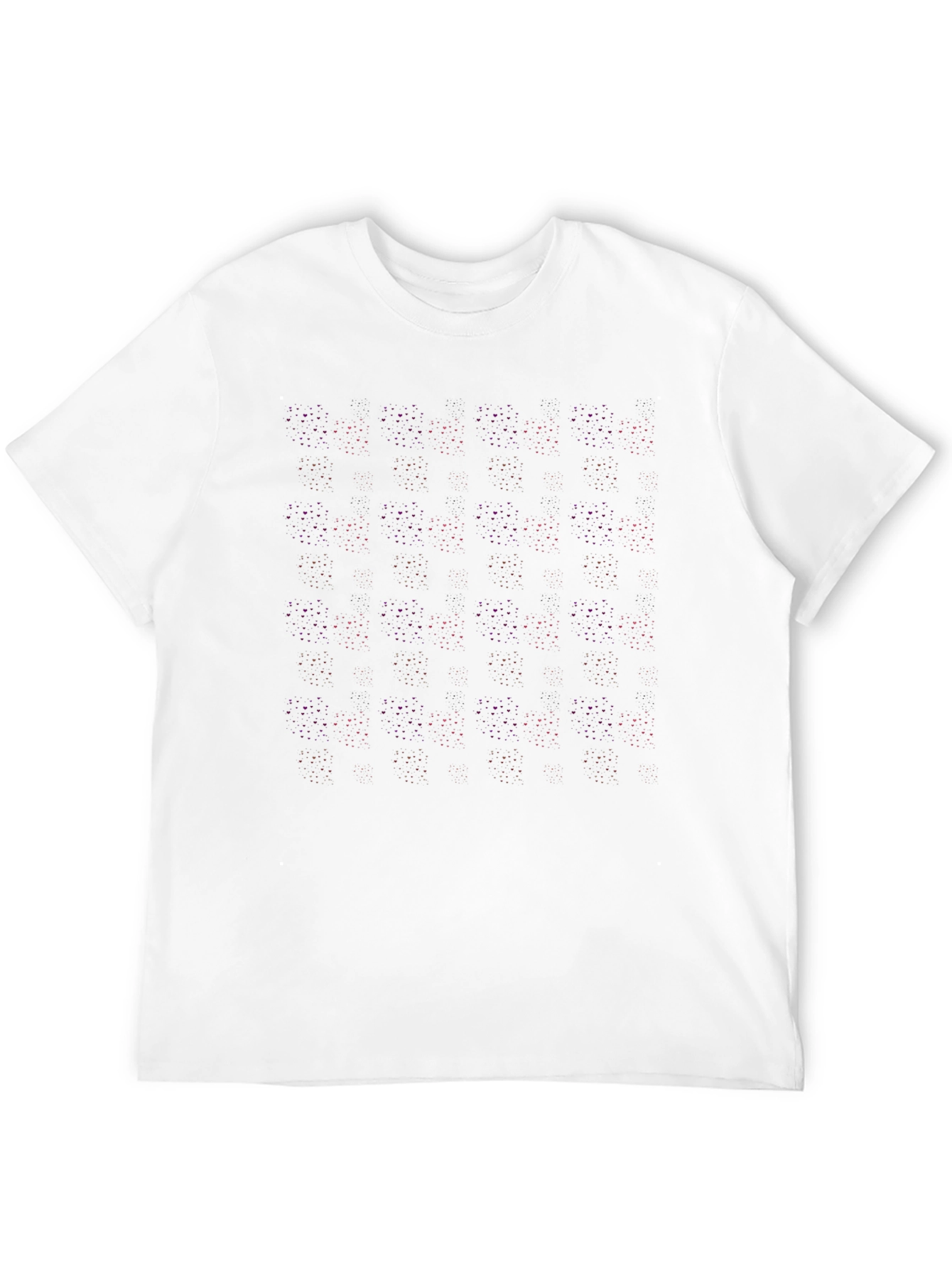 Black Patterned Crew Neck Short Sleeve T-Shirt