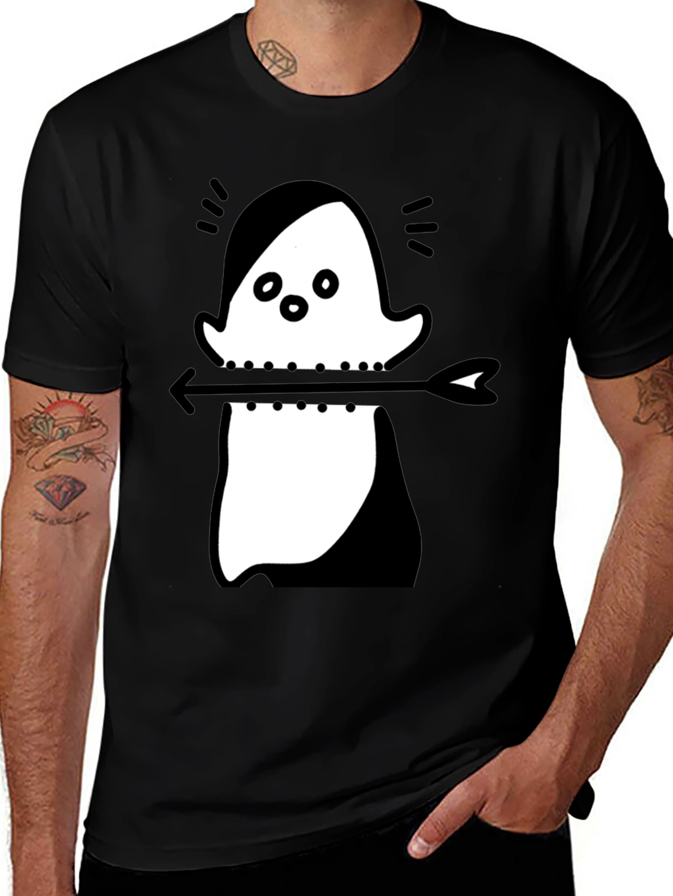 Ghost Arrow T-Shirt - Unique Graphic Tee