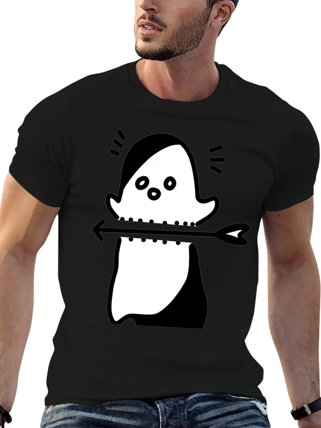 Ghost Arrow T-Shirt - Unique Graphic Tee