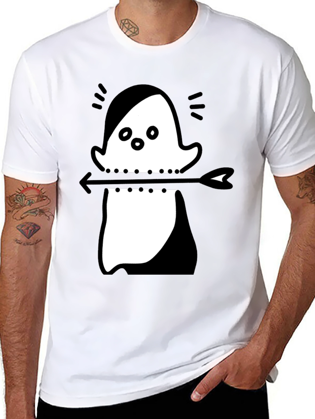 Ghost Arrow T-Shirt - Unique Graphic Tee