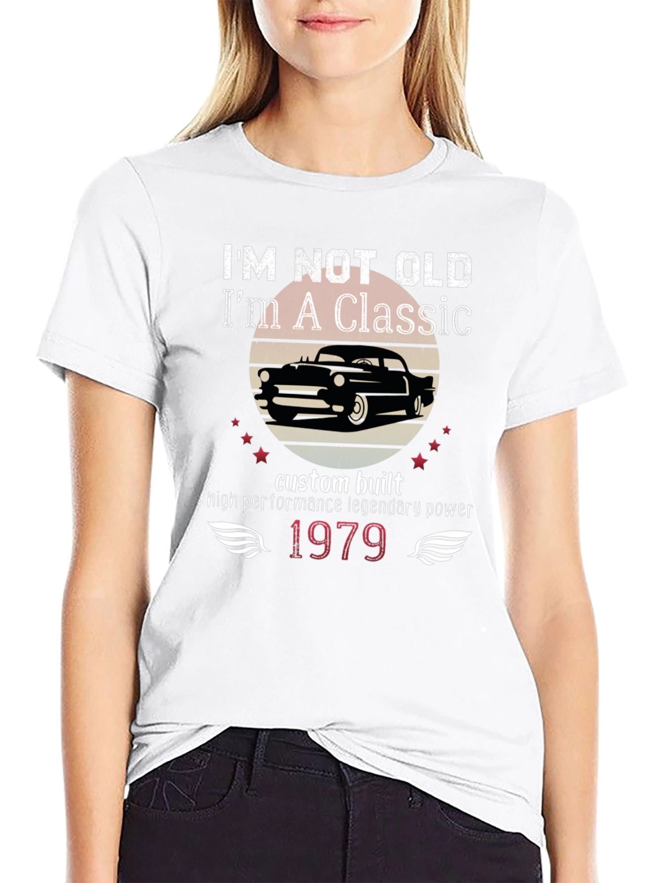 Im Not Old Im A Classic Black Graphic Tee