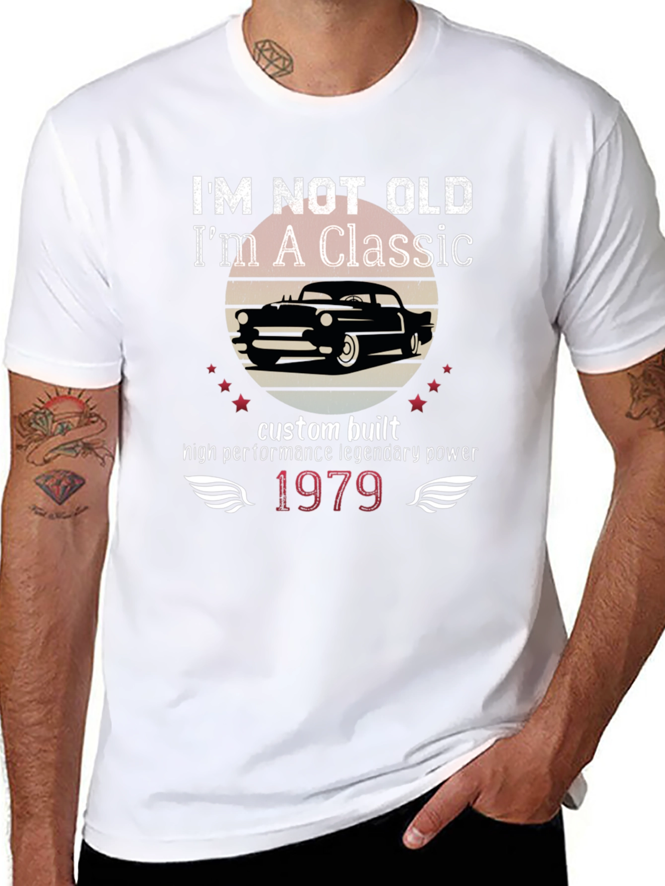 Im Not Old Im A Classic Black Graphic Tee