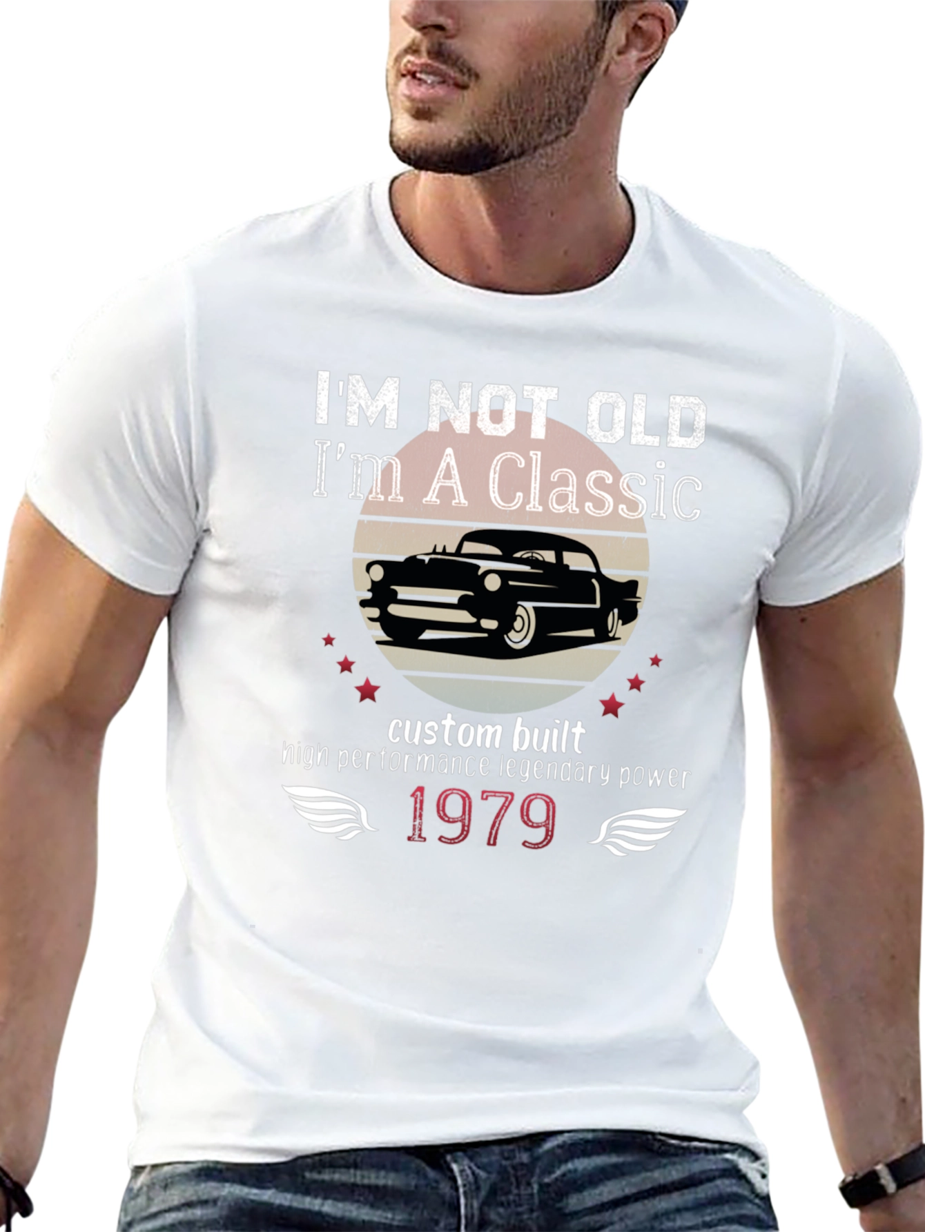 Im Not Old Im A Classic Black Graphic Tee