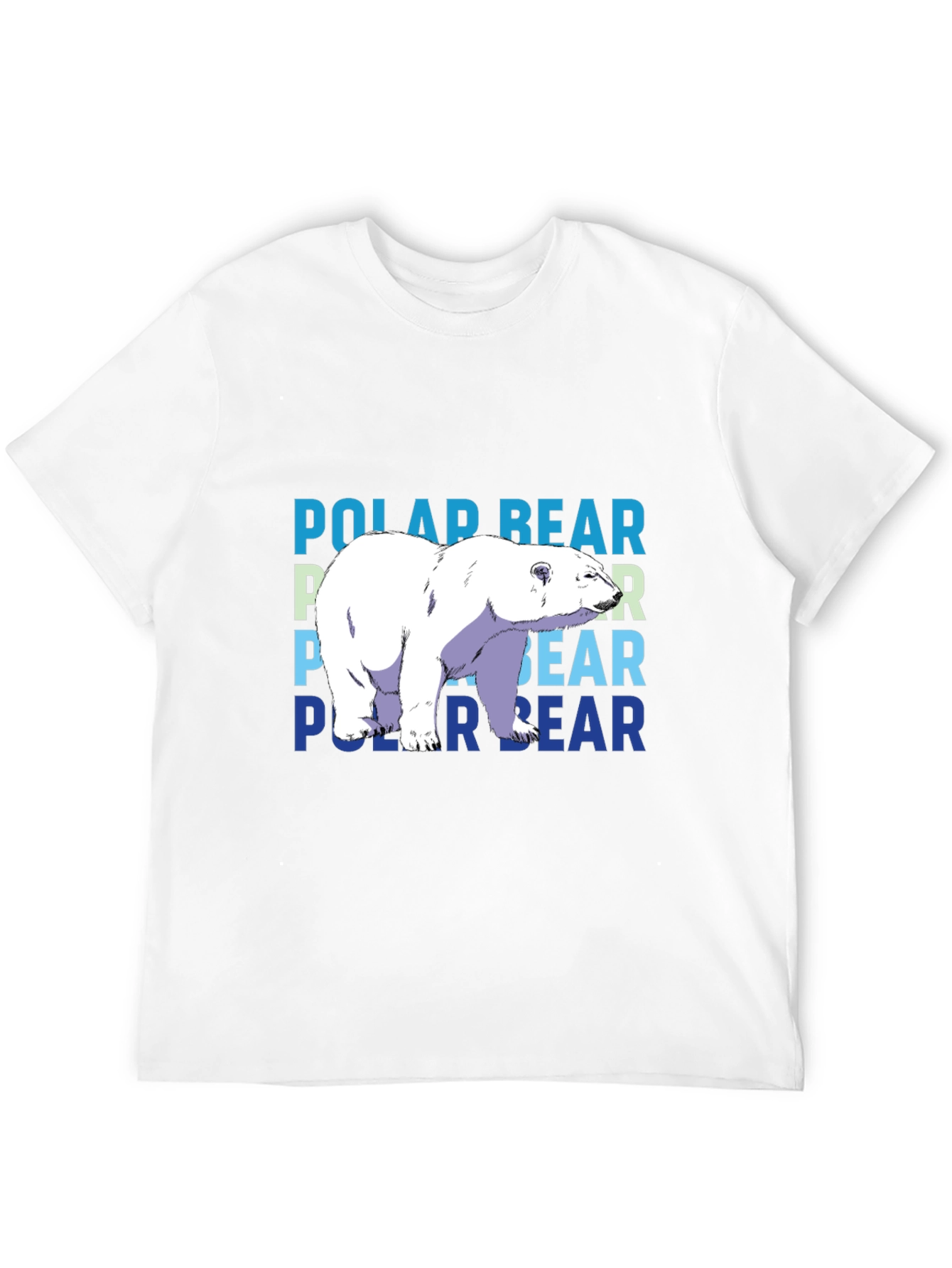Polar Bear Graphic T-Shirt - Black Casual Tee