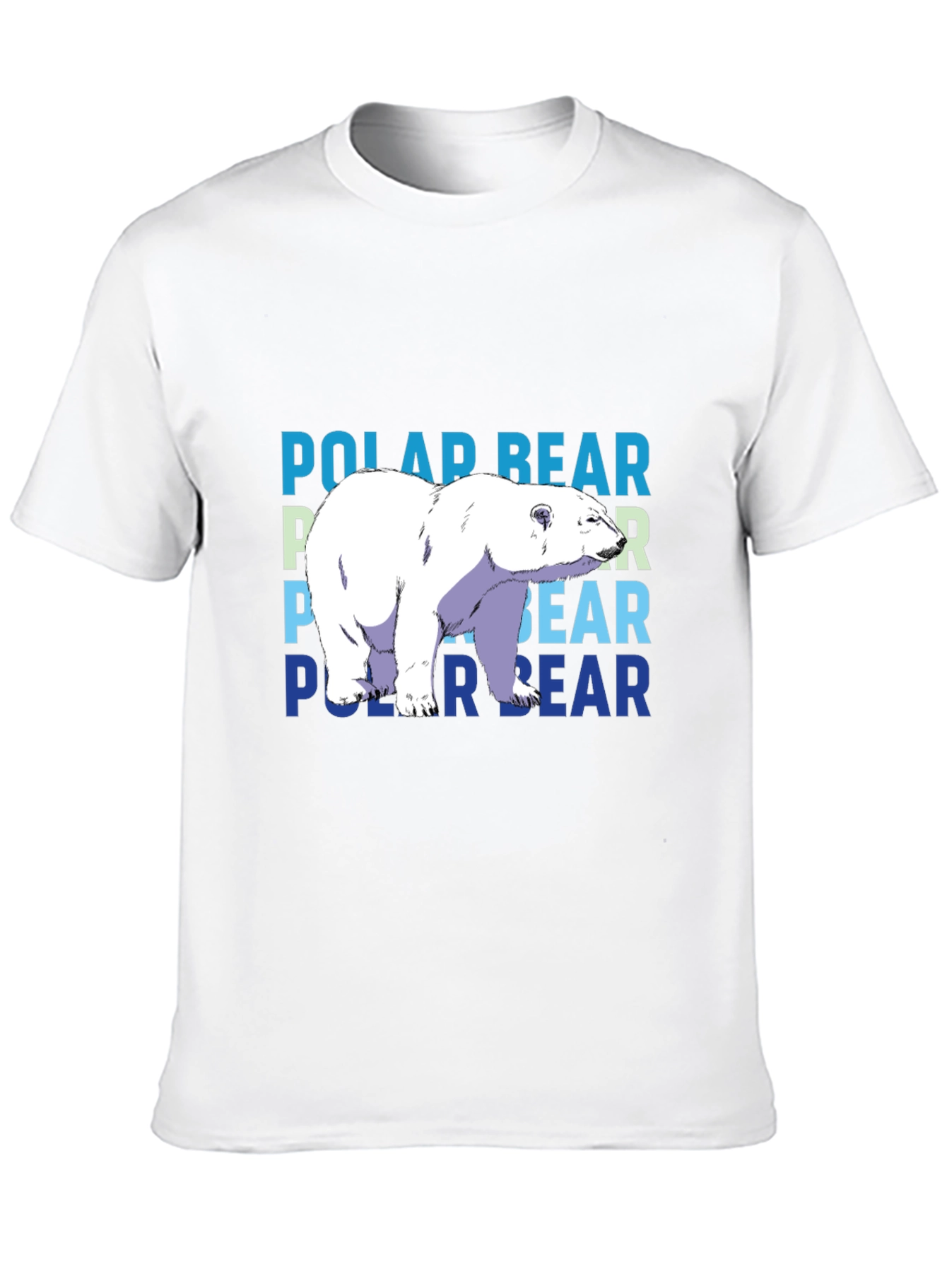 Polar Bear Graphic T-Shirt - Black Casual Tee