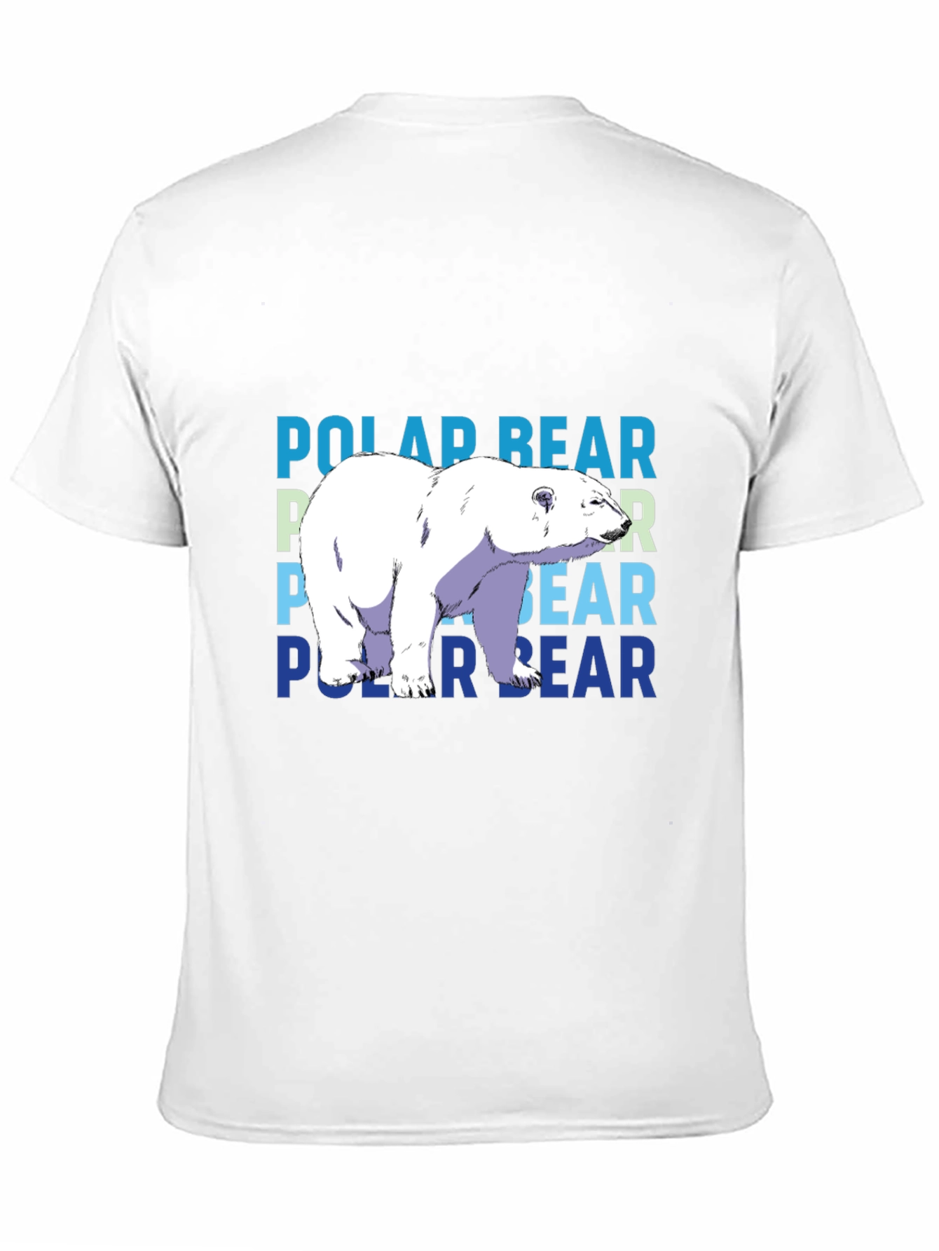 Polar Bear Graphic T-Shirt - Black Casual Tee