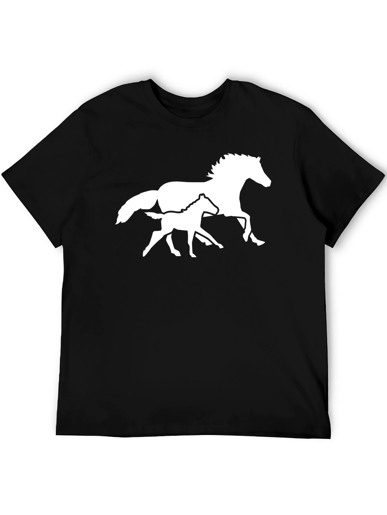Black Horse & Foal Graphic Tee