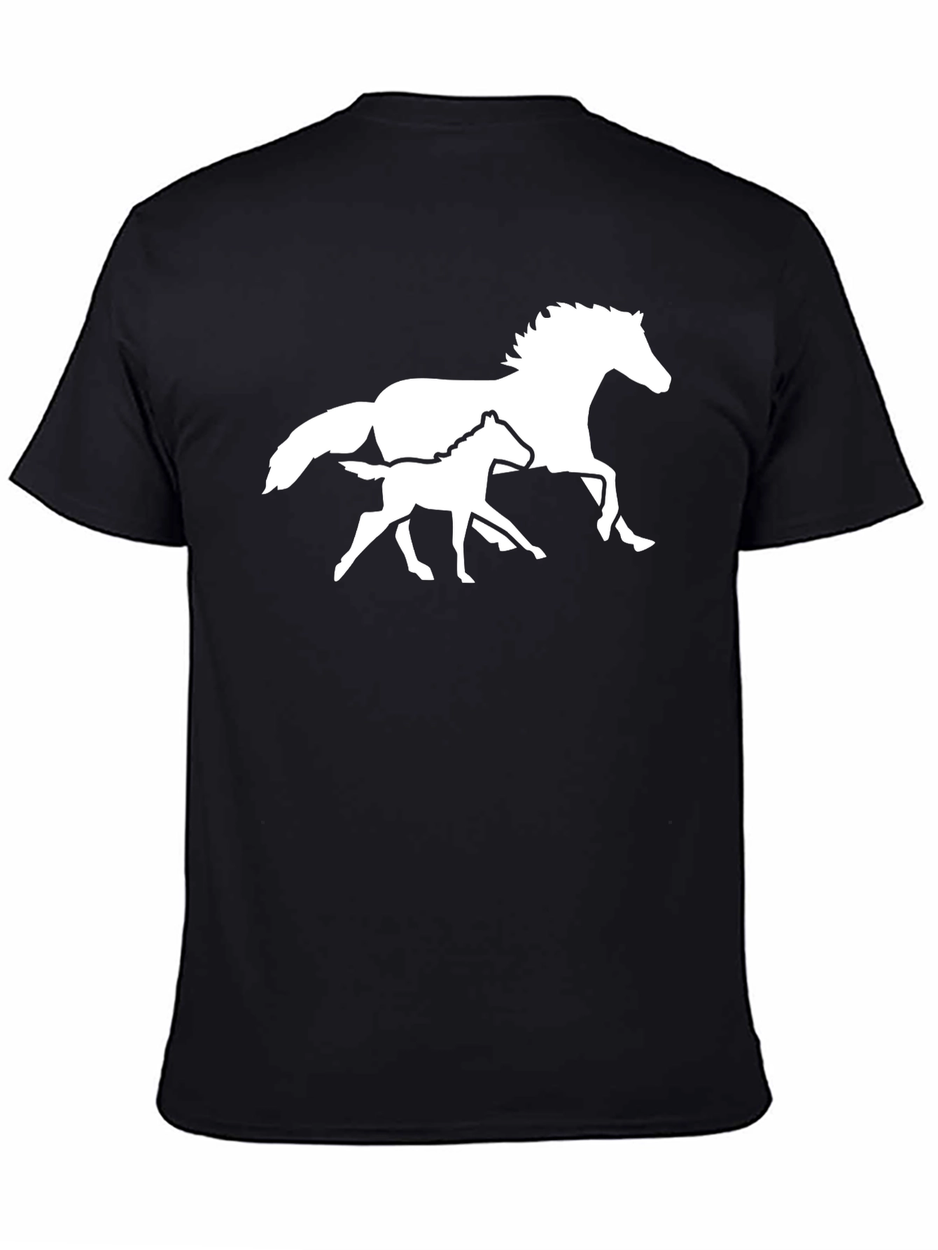 Black Horse & Foal Graphic Tee