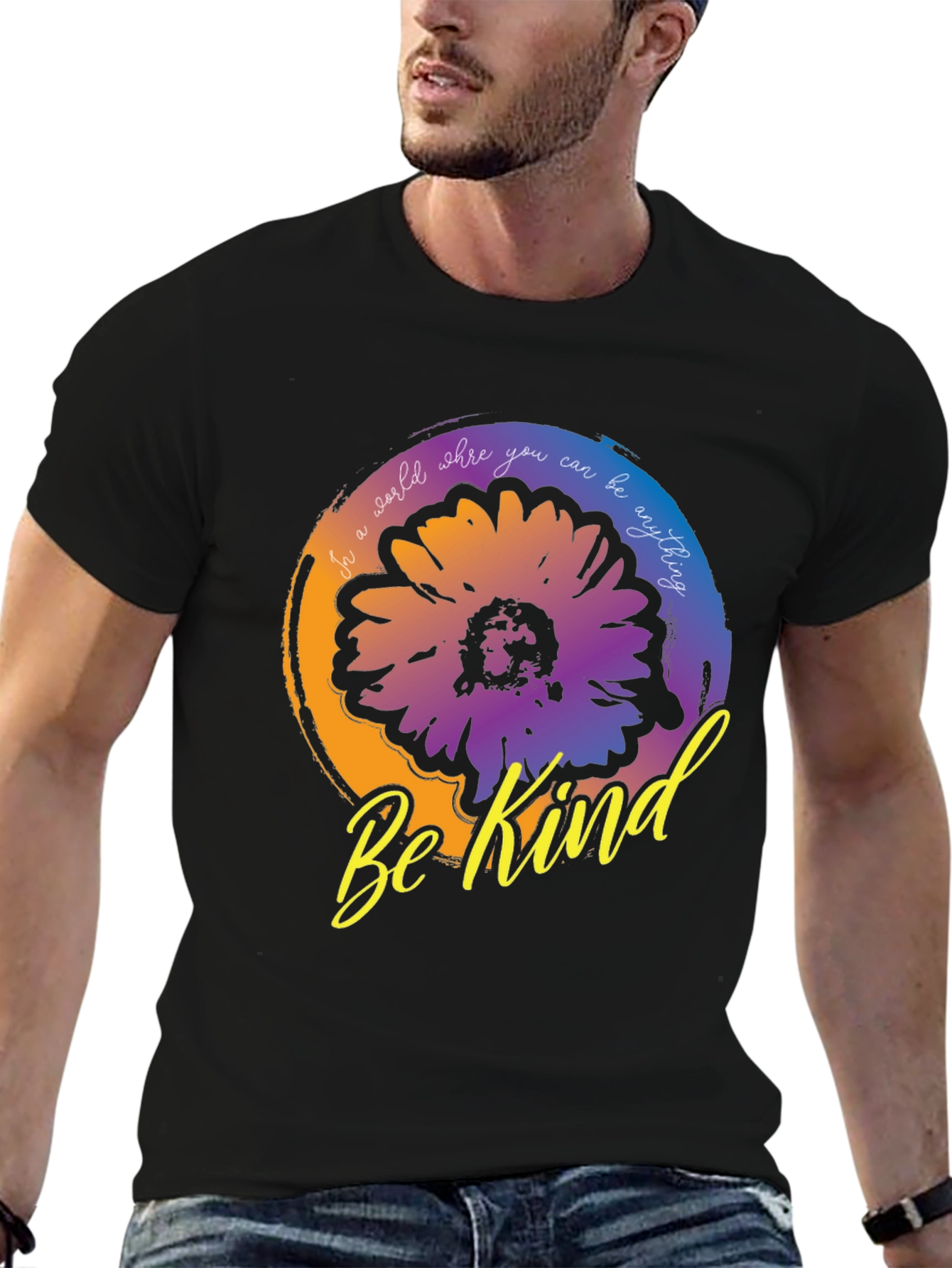 Be Kind T-Shirt - Floral Graphic Tee