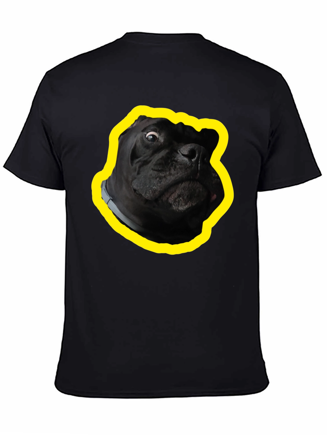 Funny Dog Graphic T-Shirt - Black Cotton Tee