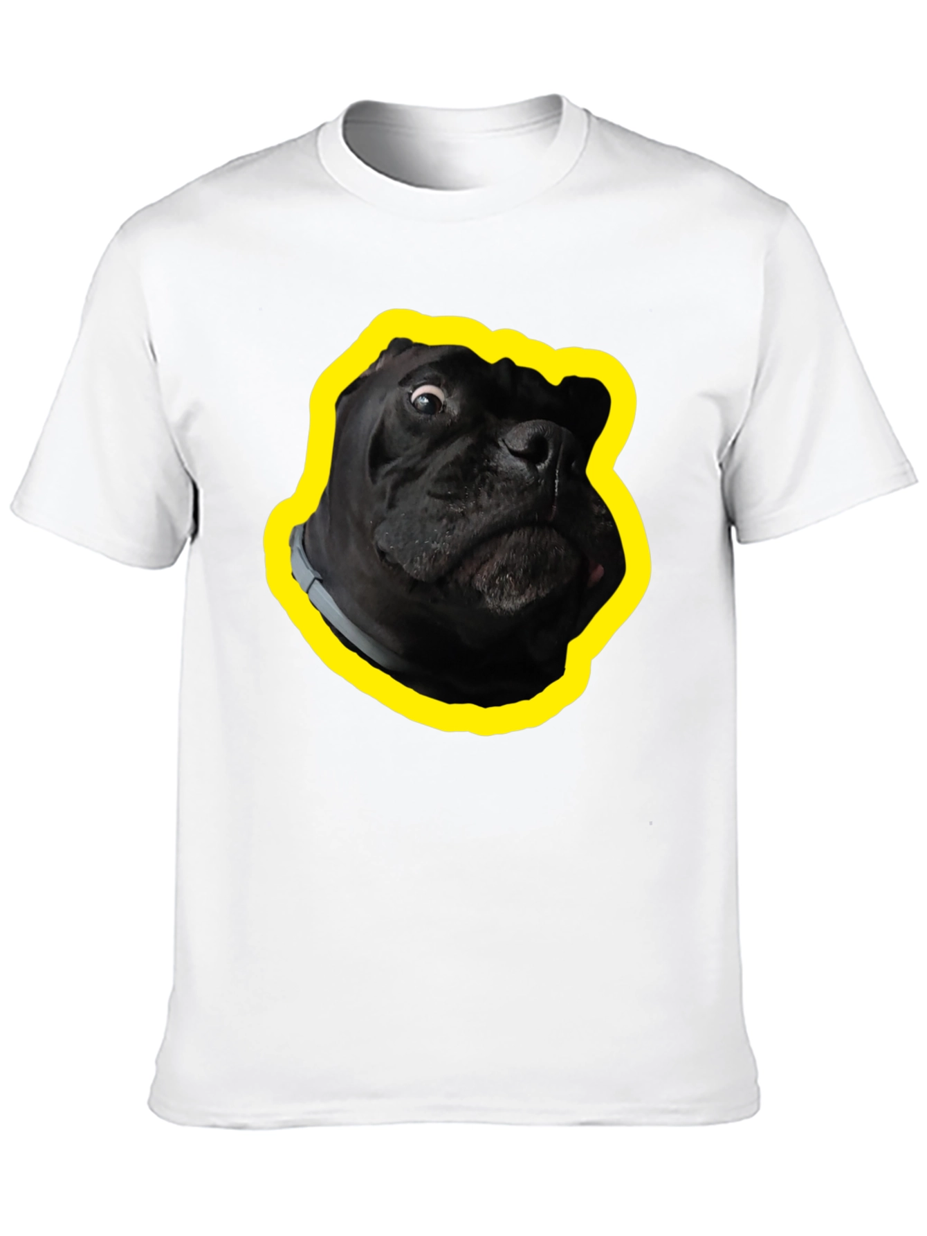 Funny Dog Graphic T-Shirt - Black Cotton Tee