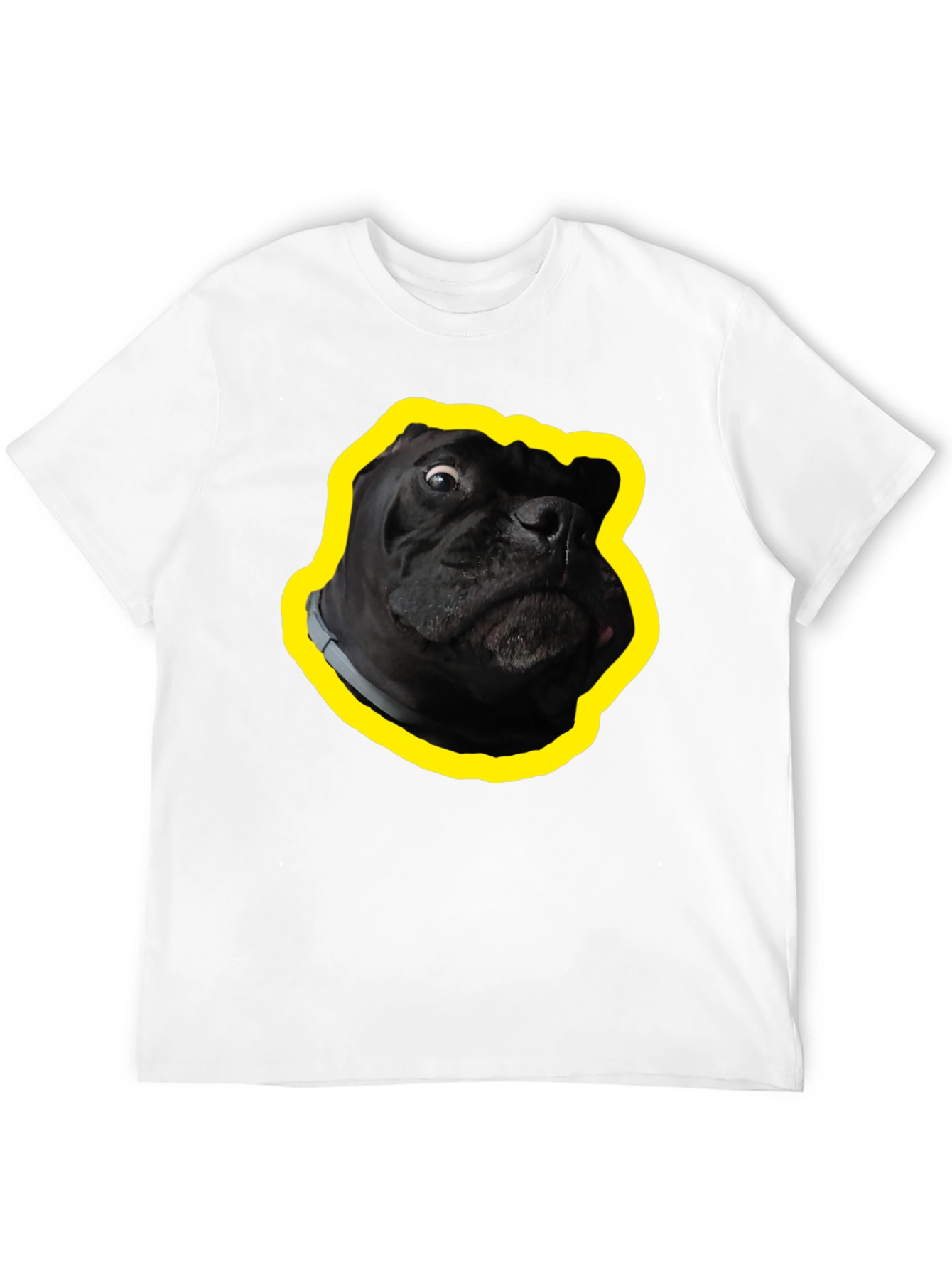 Funny Dog Graphic T-Shirt - Black Cotton Tee