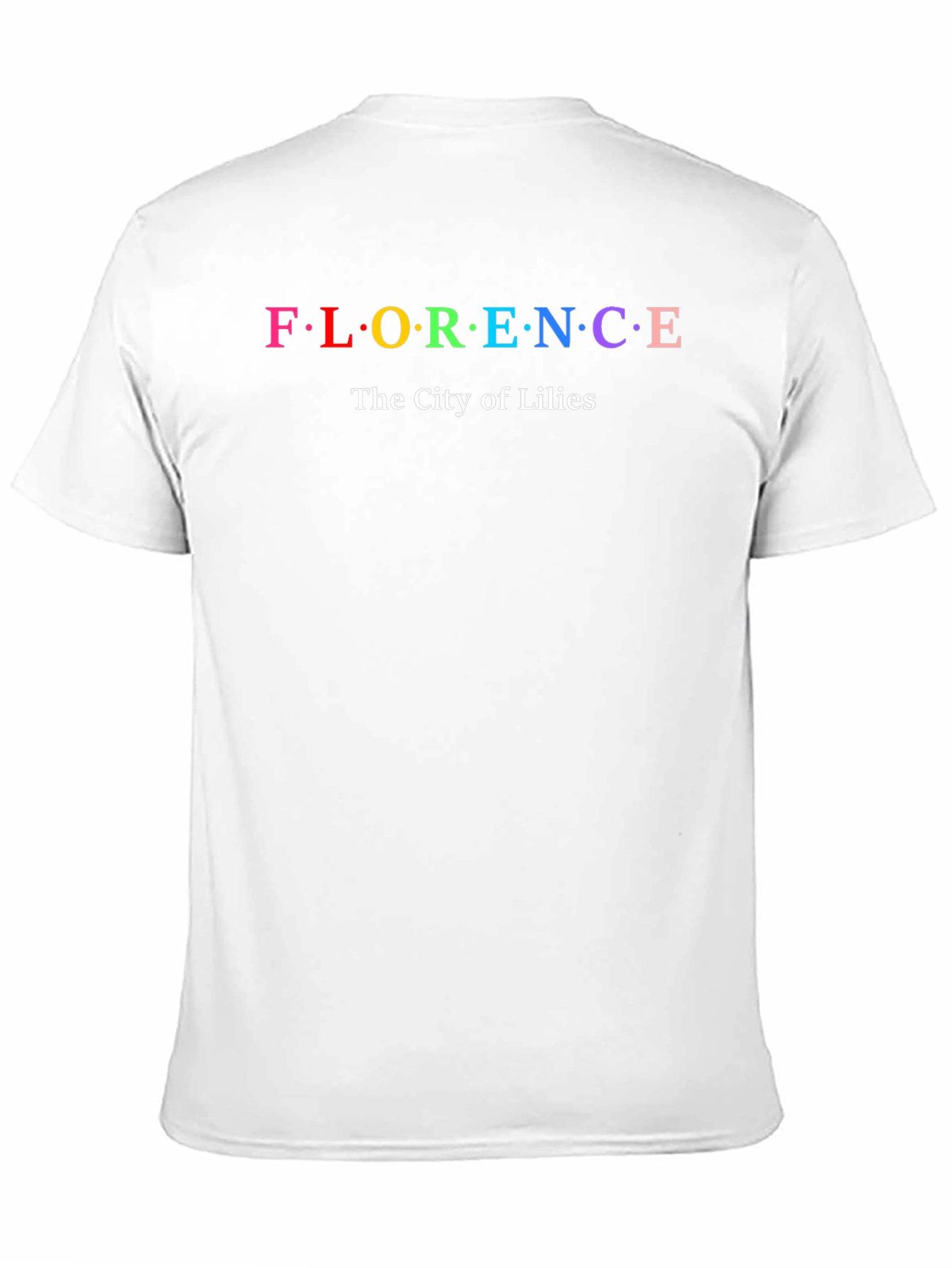 Florence Italy City of Lilies Black T-Shirt