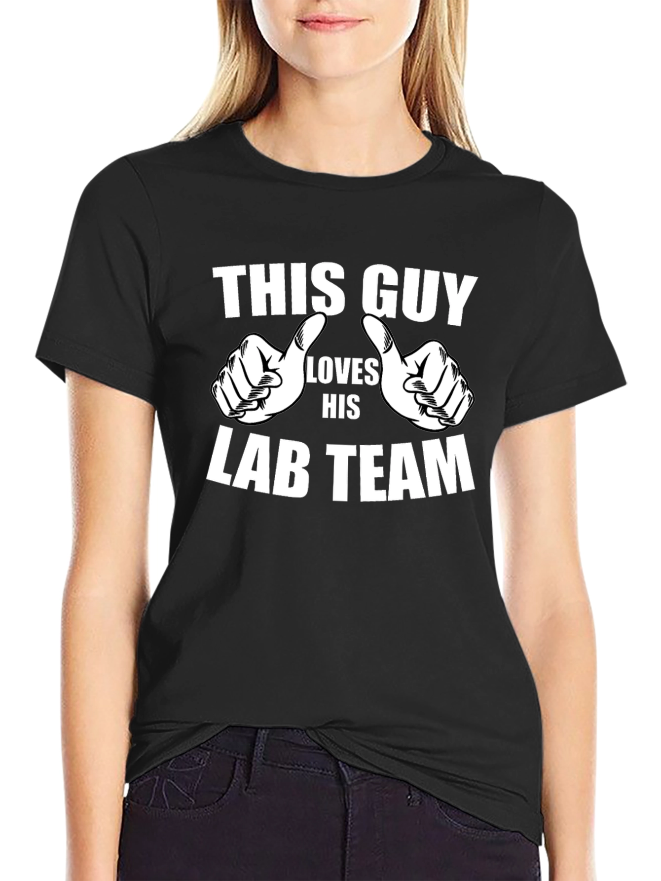 Lab Team T-Shirt: This Guy Loves His Lab Team!