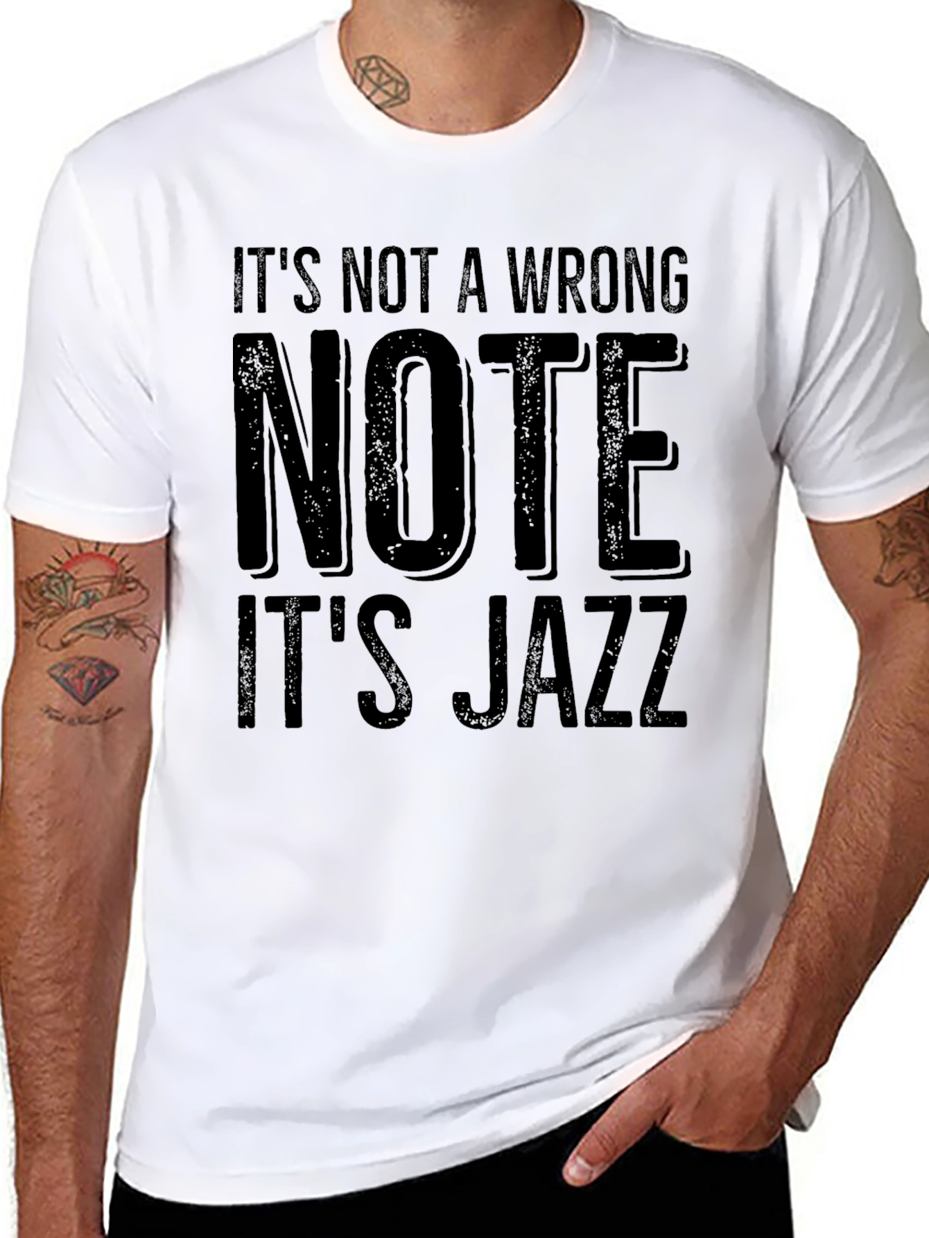 Its Not a Wrong Note Its Jazz Graphic Tee