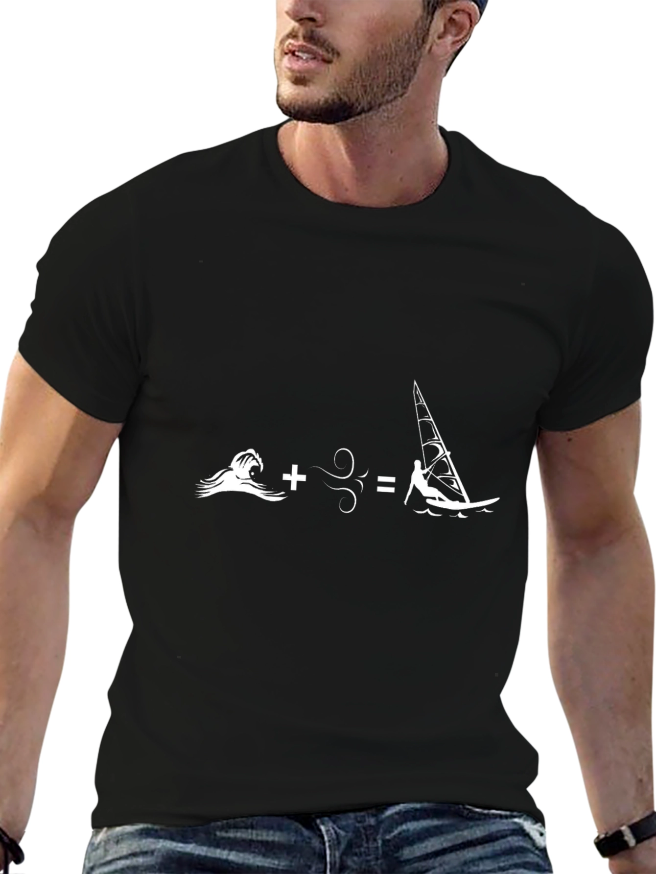 Wave + Wind = Windsurf T-Shirt