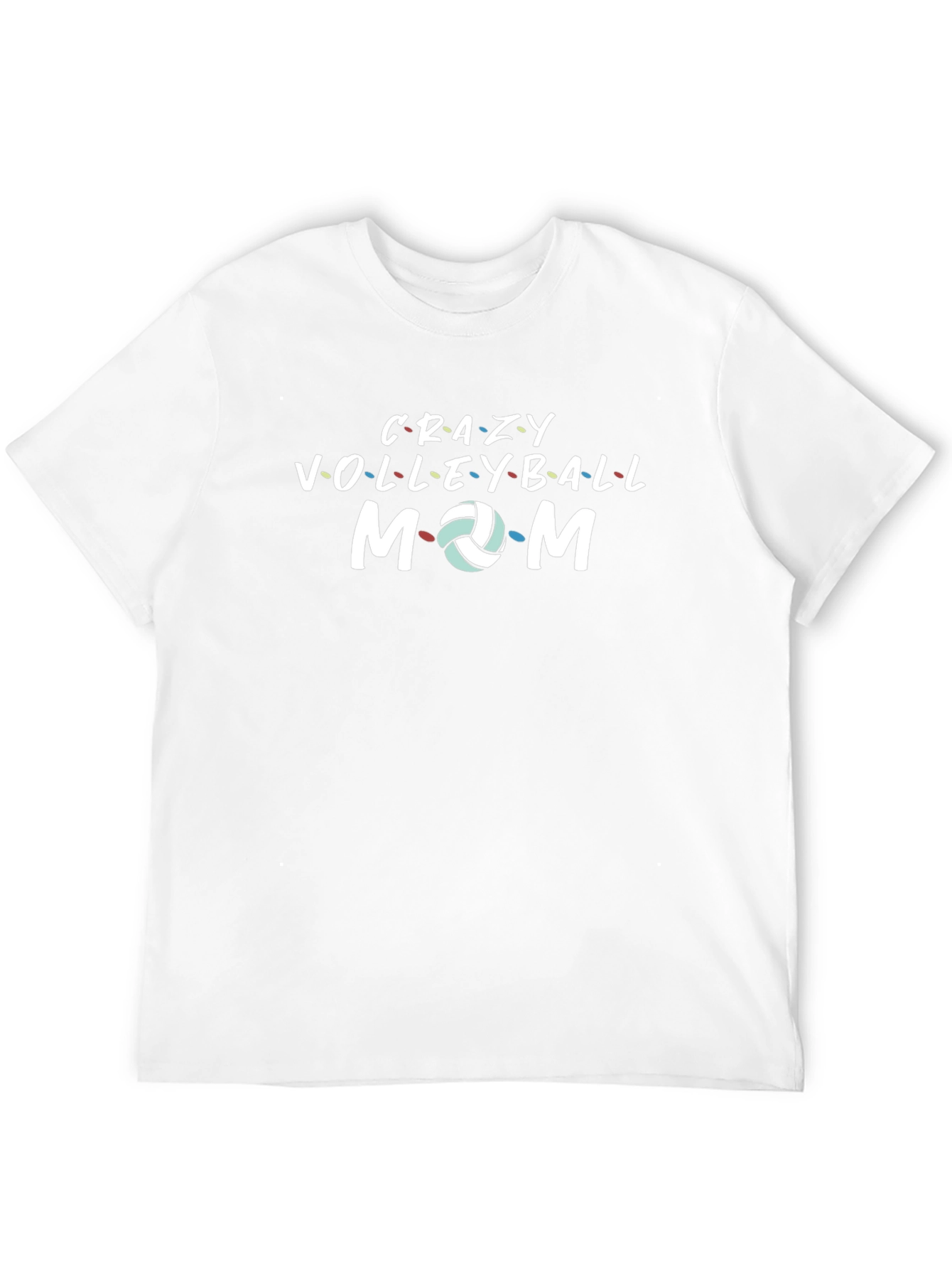 Crazy Volleyball Mom Black T-Shirt