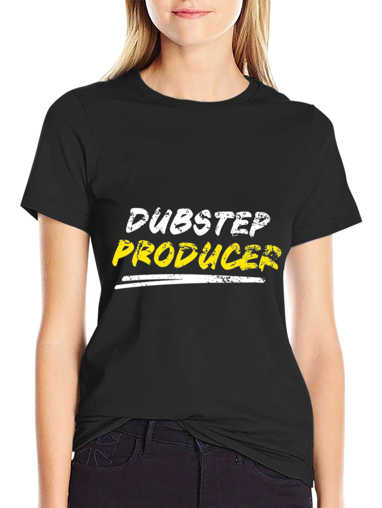 Dubstep Producer Graphic Tee - Black Cotton T-Shirt