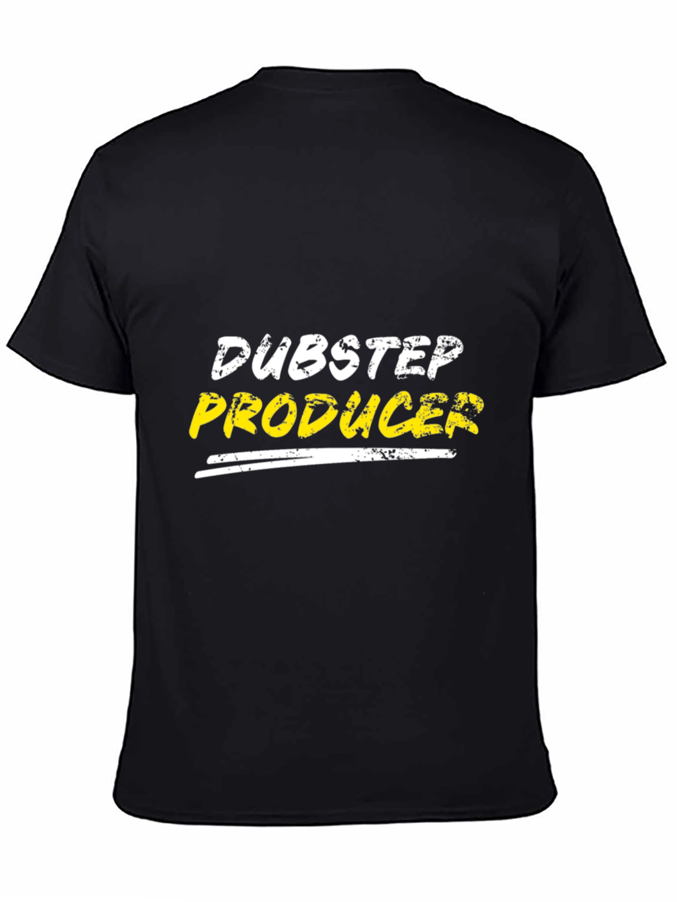 Dubstep Producer Graphic Tee - Black Cotton T-Shirt