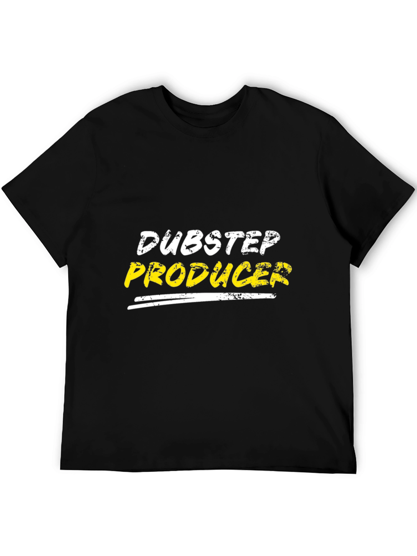 Dubstep Producer Graphic Tee - Black Cotton T-Shirt
