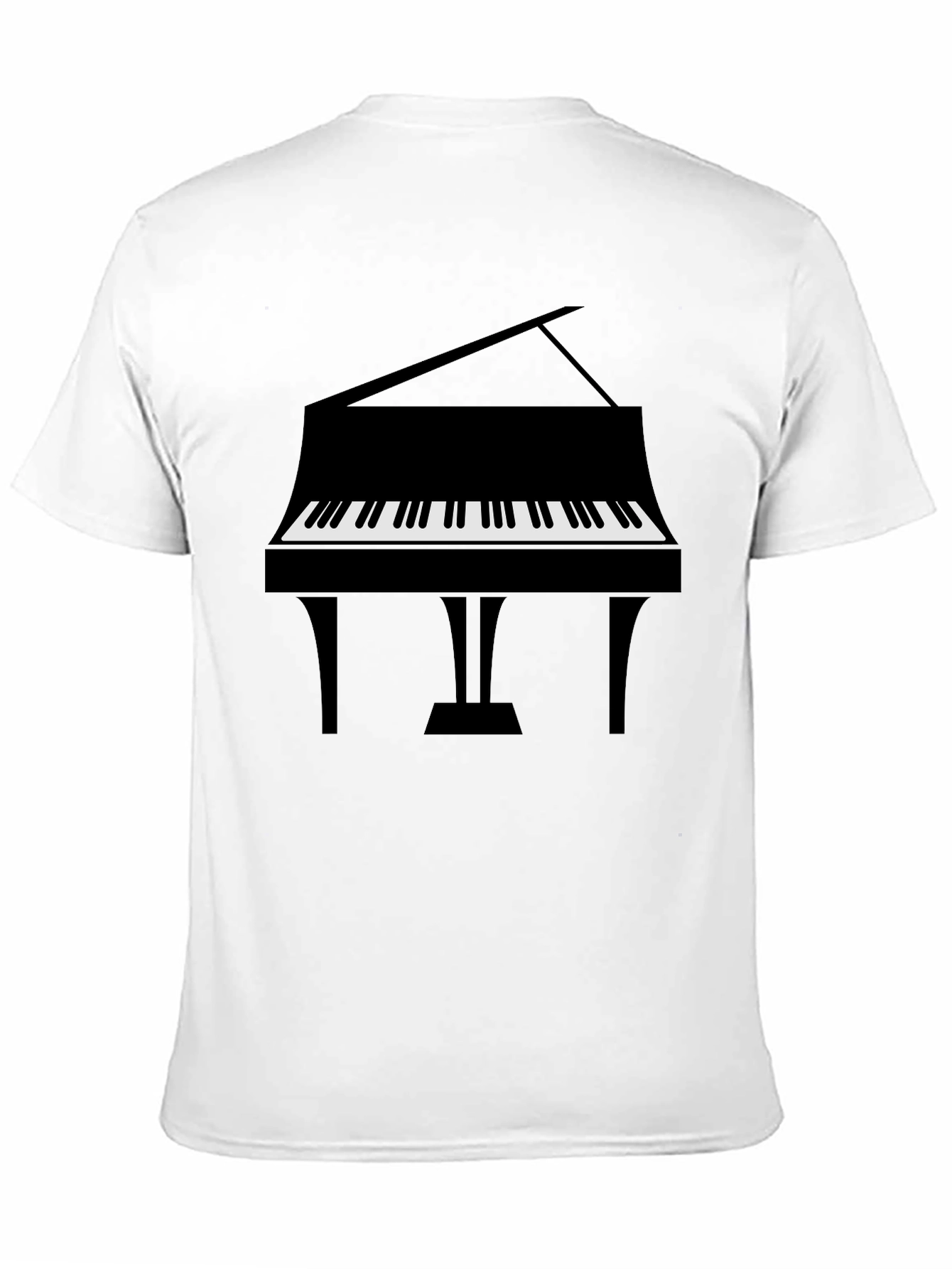 Piano Graphic Tee - Musical Instrument T-Shirt